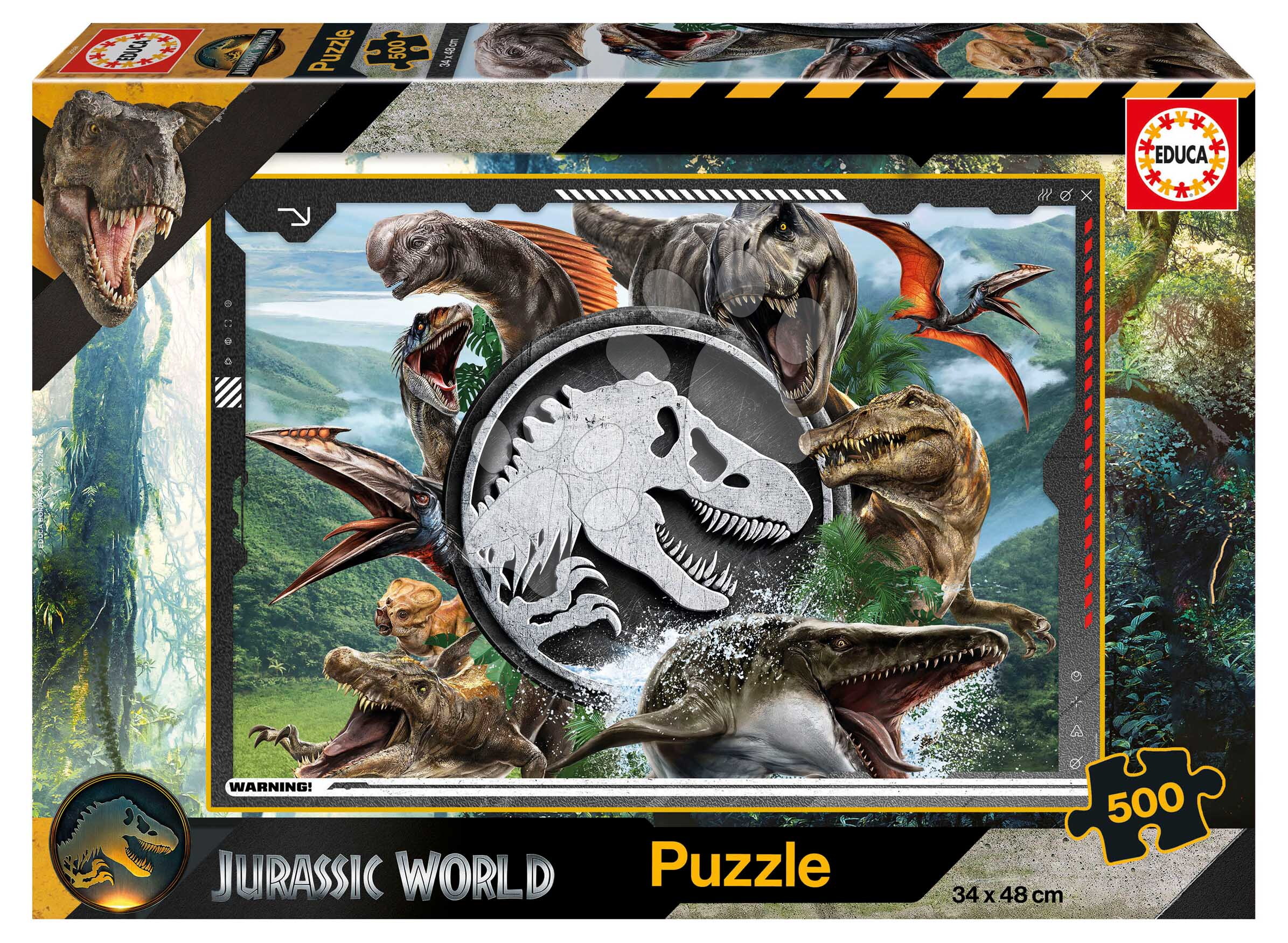 Puzzle Jurassic World Educa 500 darabos és Fix ragasztó