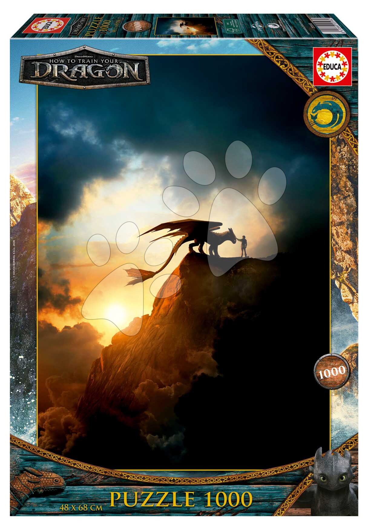 Puzzle How to train your dragon Educa 1000 darabos és Fix ragasztó