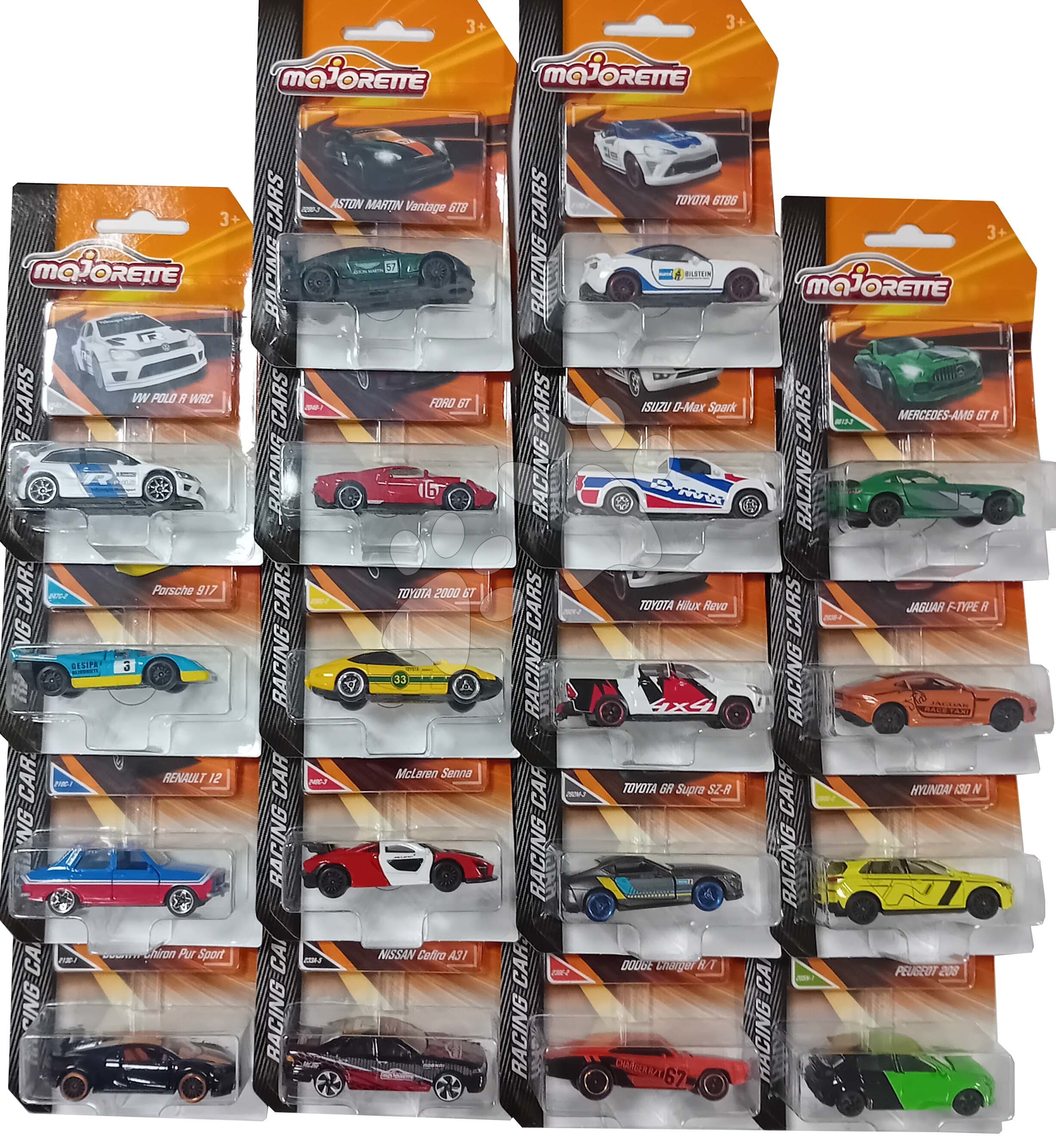 Autíčko závodní Racing Cars Majorette se sběratelskou kartičkou 7,5 cm délka různé druhy