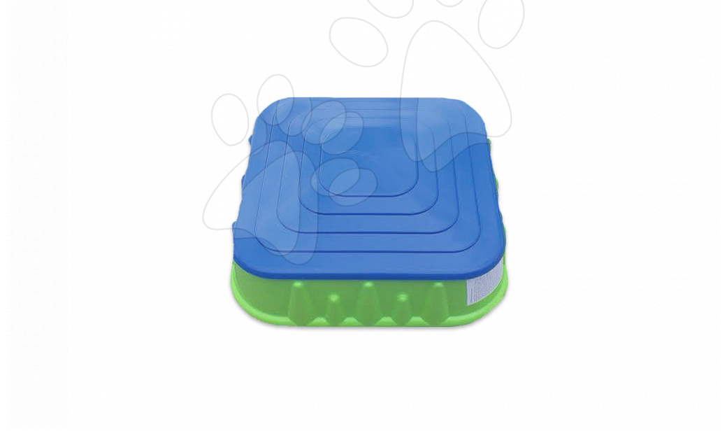 Pieskoviská pre deti - Pieskovisko Starplast štvorcové s krytom objem 60 litrov zeleno-modré od 24 mes