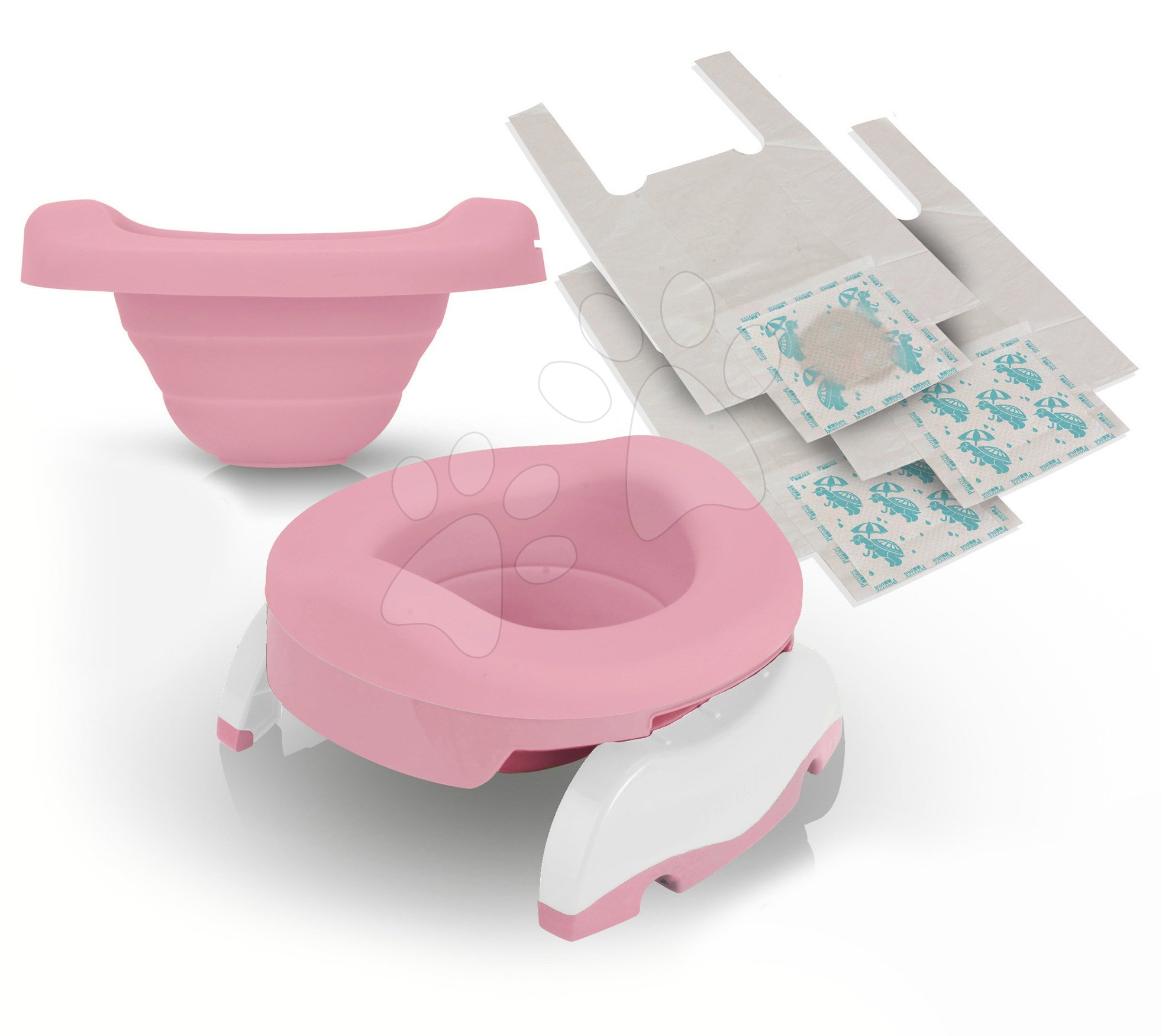Kalencom Potette Plus Vasino Da Viaggio Pieghevole Per Bambini - Colori Assortiti, Inclusi 3 Fodere E Borsa Trasporto