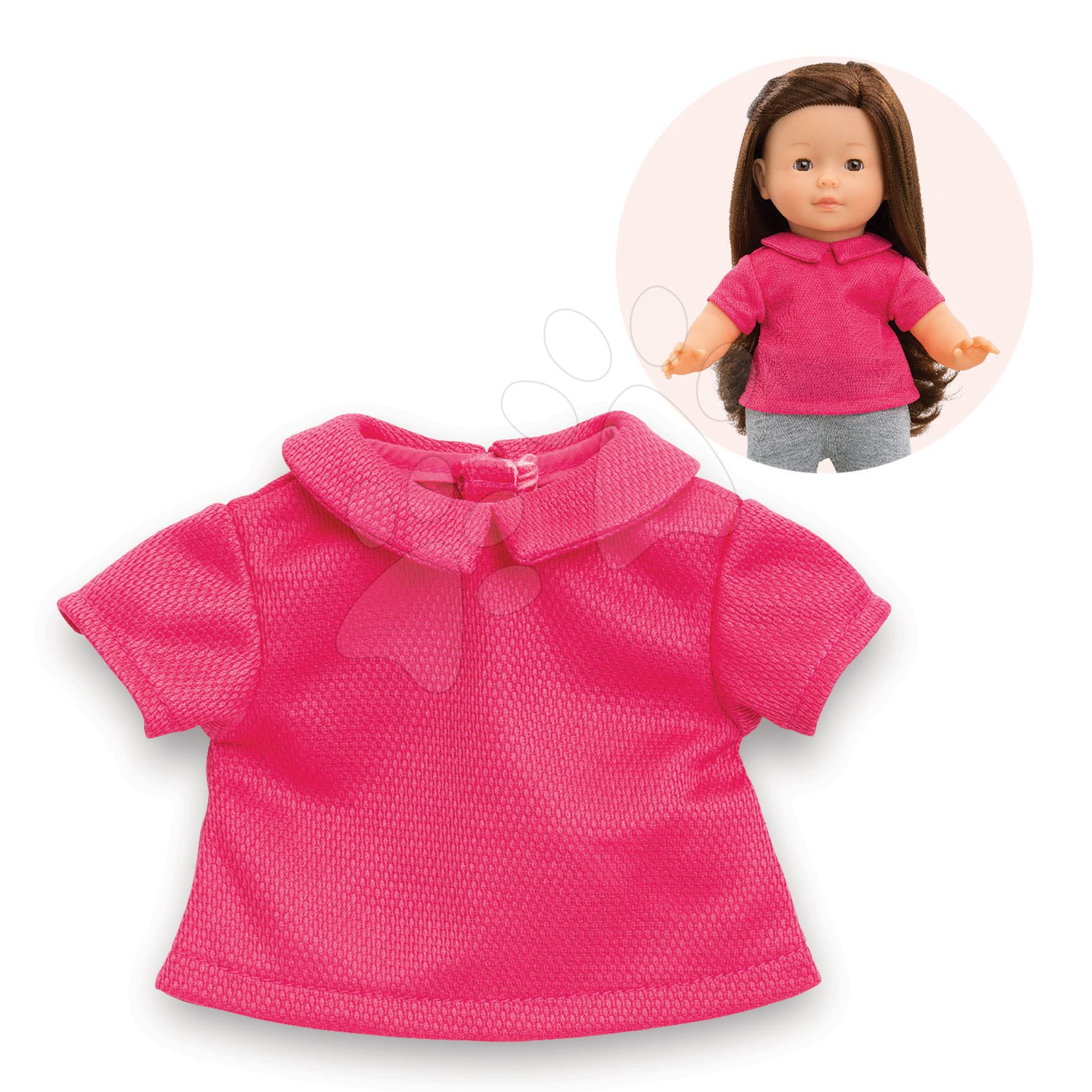 Trikó Polo Shirt Pink Ma Corolle 36 cm játékbabának 4 évtől