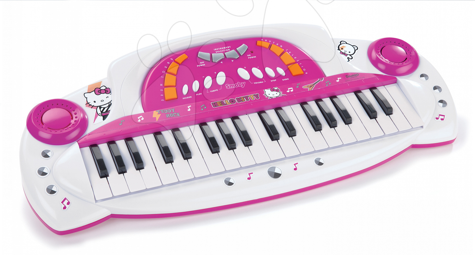 Staré položky - Tmavoružové elektrické piano Hello Kitty Smoby 