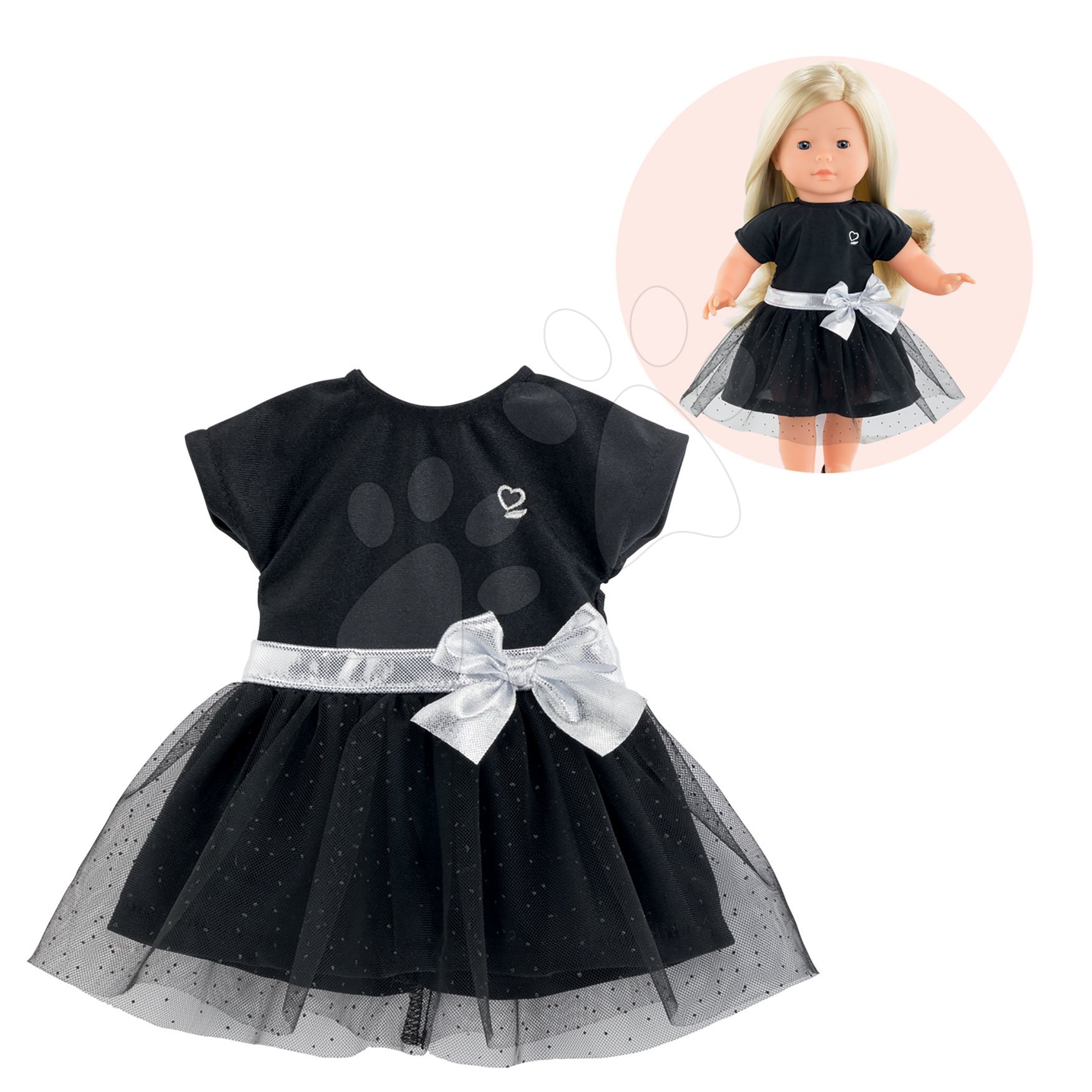 Oblečenie Evening Dress Black Ma Corolle pre 36 cm bábiku od 4 rokov