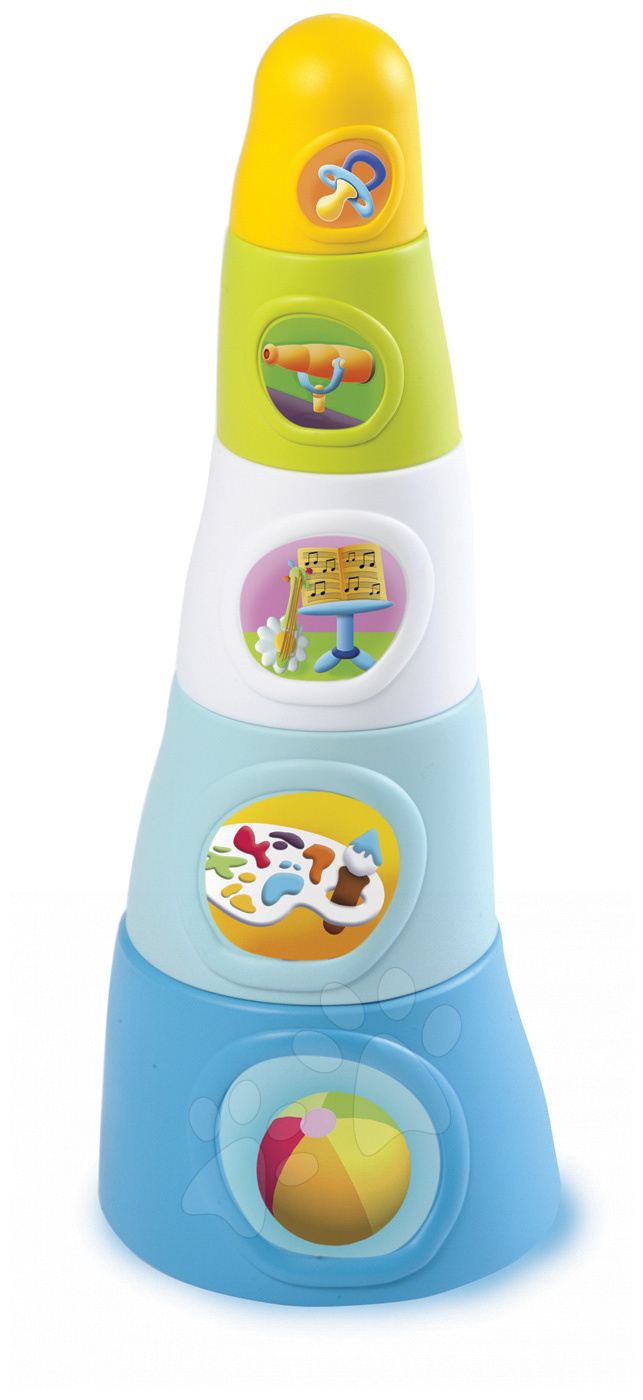 Smoby csészerakosgató kisbabáknak Happy Tower Cotoons 211317 kék