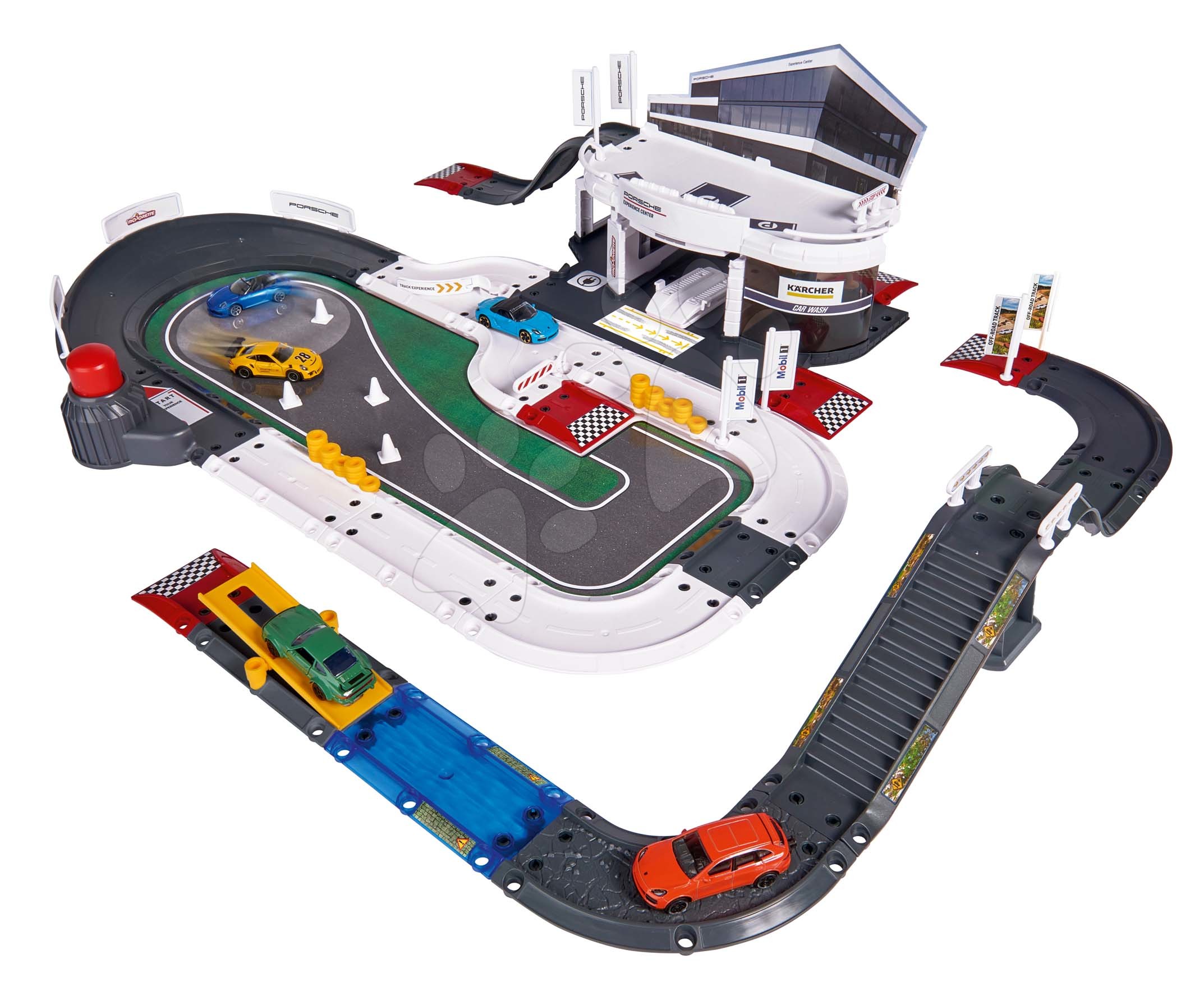 Garage - Garagen-Testzentrum Porsche Experience Center Majorette 80 Teile 5 Spielzeugautos ab 5 Jahren