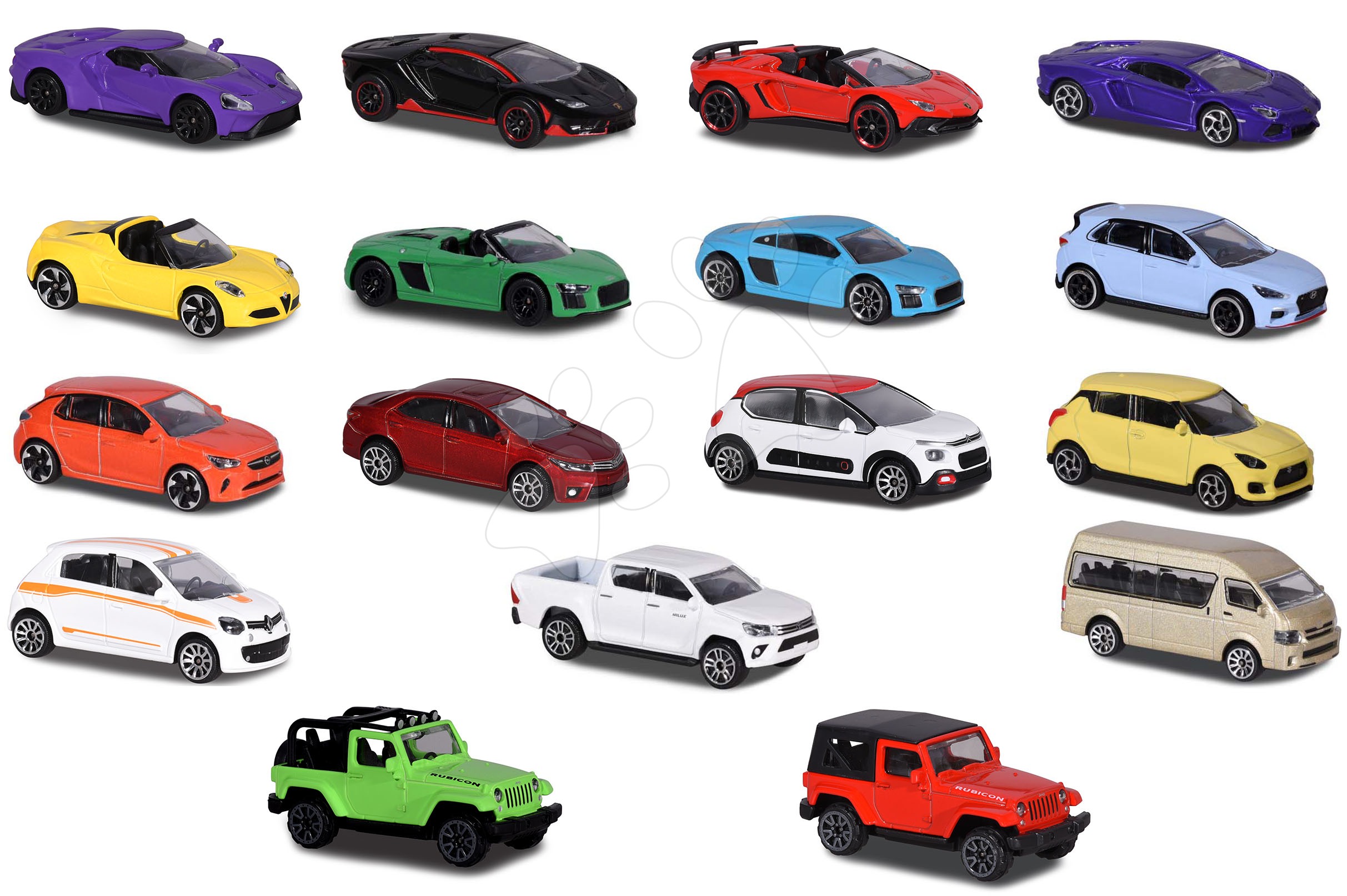 Autíčko mestské Street Cars Majorette 18 rôznych druhov 7,5 cm dĺžka