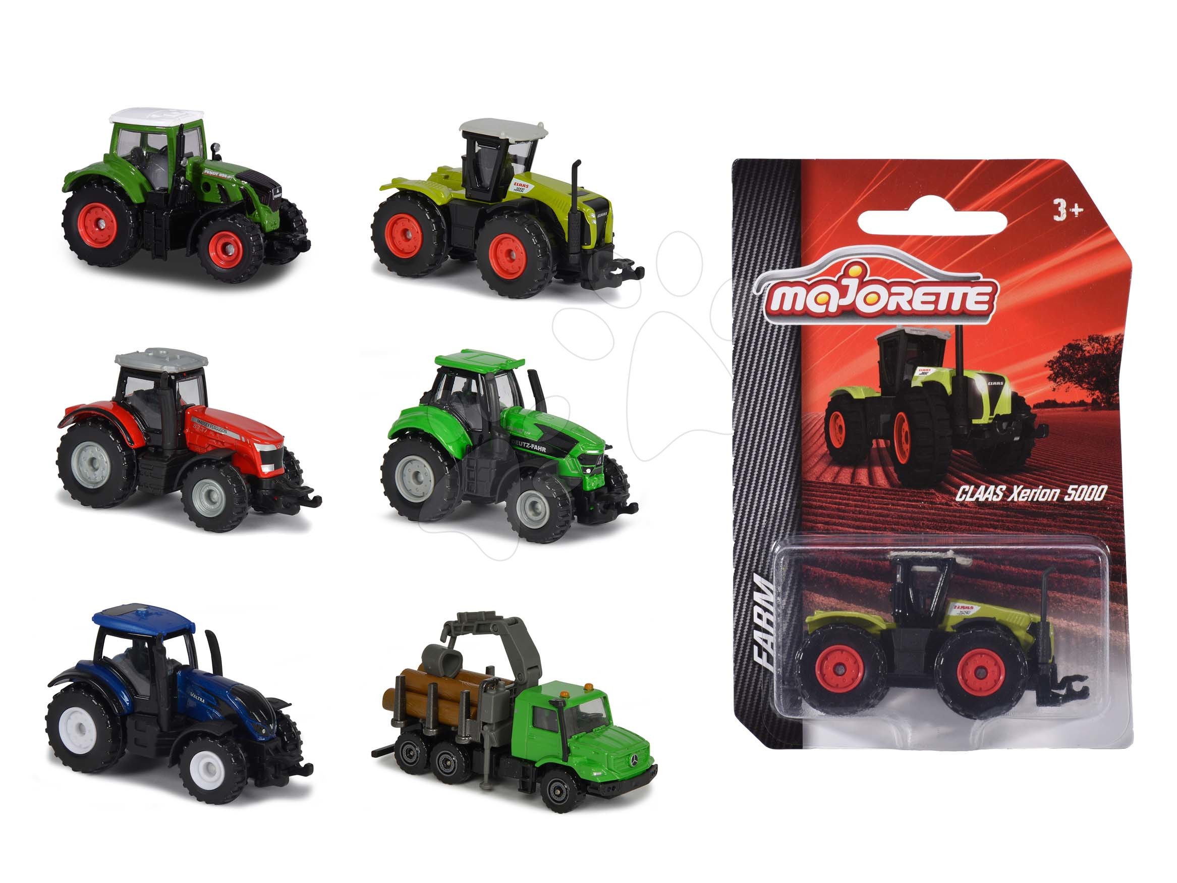 Gazdasági járművek Farm Vehicles Majorette 7,5 cm hosszú 6 különböző fajta