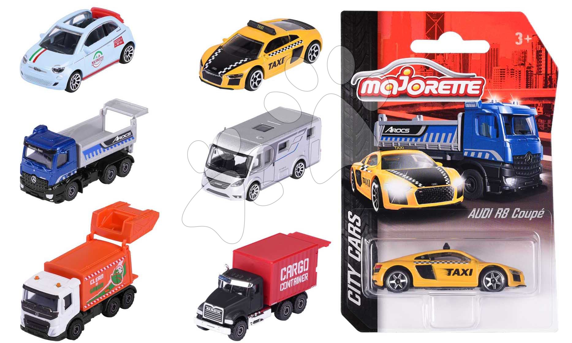 Majorette Set 5 Macchinine Giapponesi In Metallo Scala 1/64 Con Parti Apribili E Sospensioni, Giocattolo Per Bambini 3+ Anni