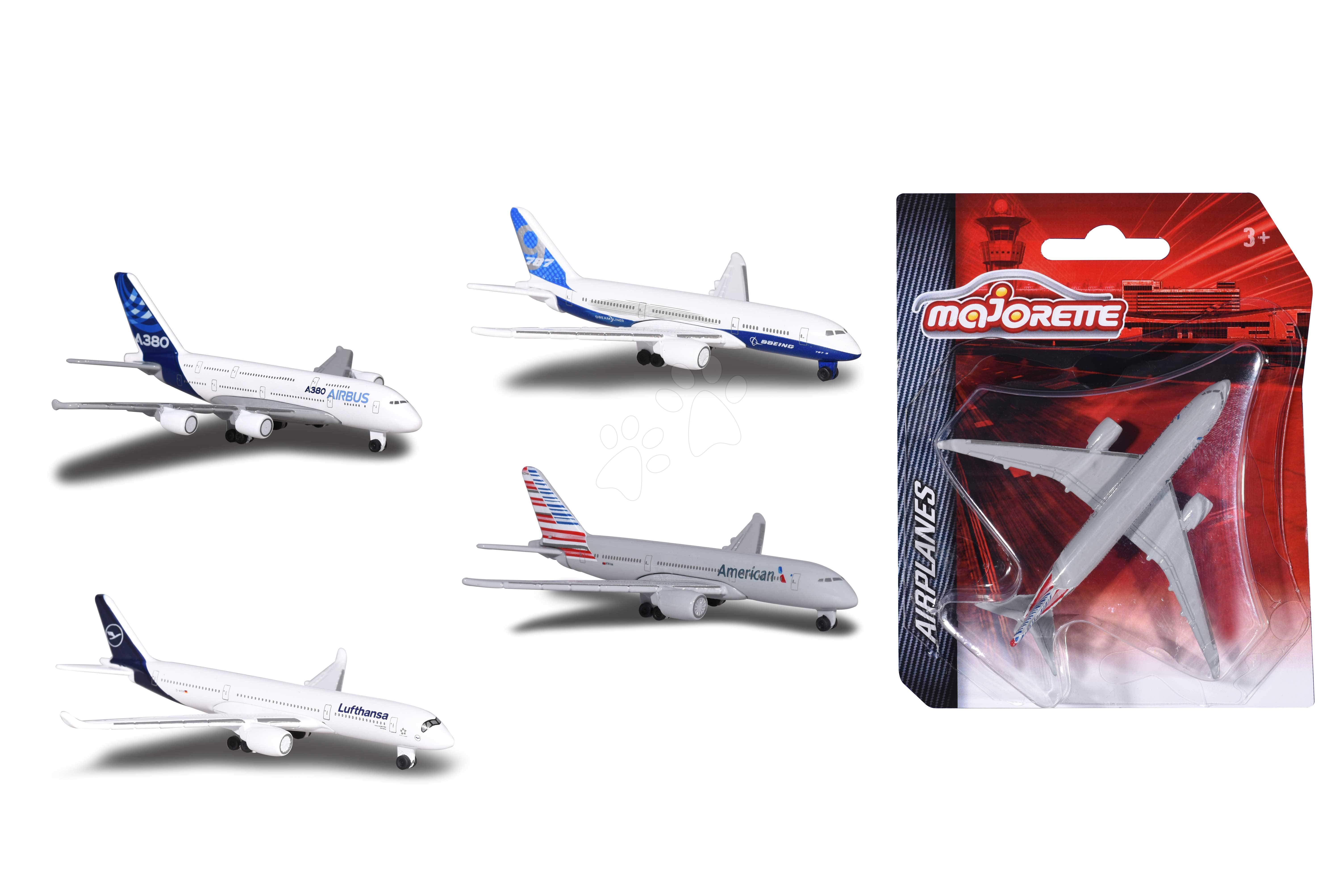 Lietadlo Airplane Majorette 13 cm dĺžka rôzne druhy