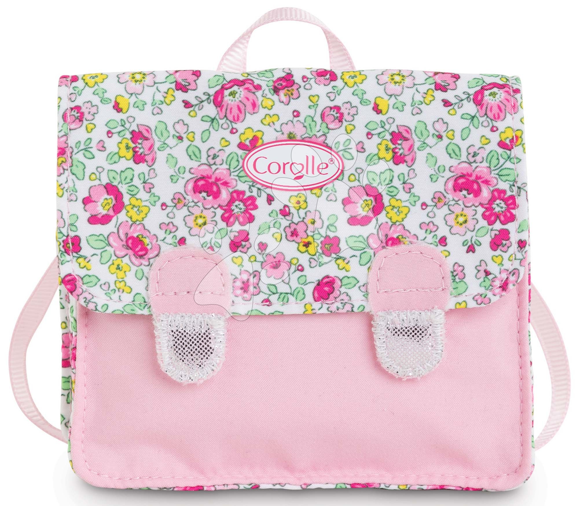 Iskolai aktatáska School Bag Floral Ma Corolle 36 cm játékbabának 4 évtől