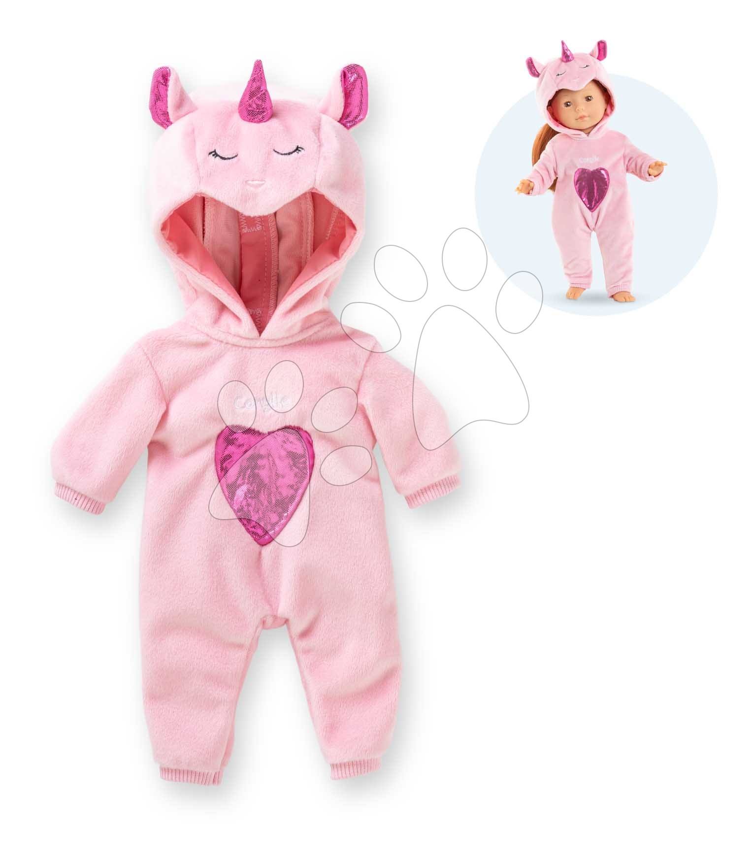 Pizsama játékbabára Pink Unicorn Pajamas Ma Corolle 36 cm játékbabának
