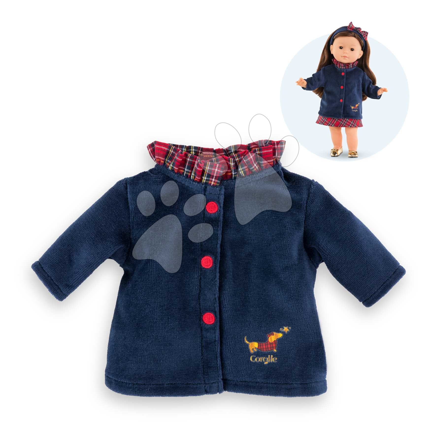 Kabát játékbabának Coat Corolle Holidays Ma Corolle 36 cm babának