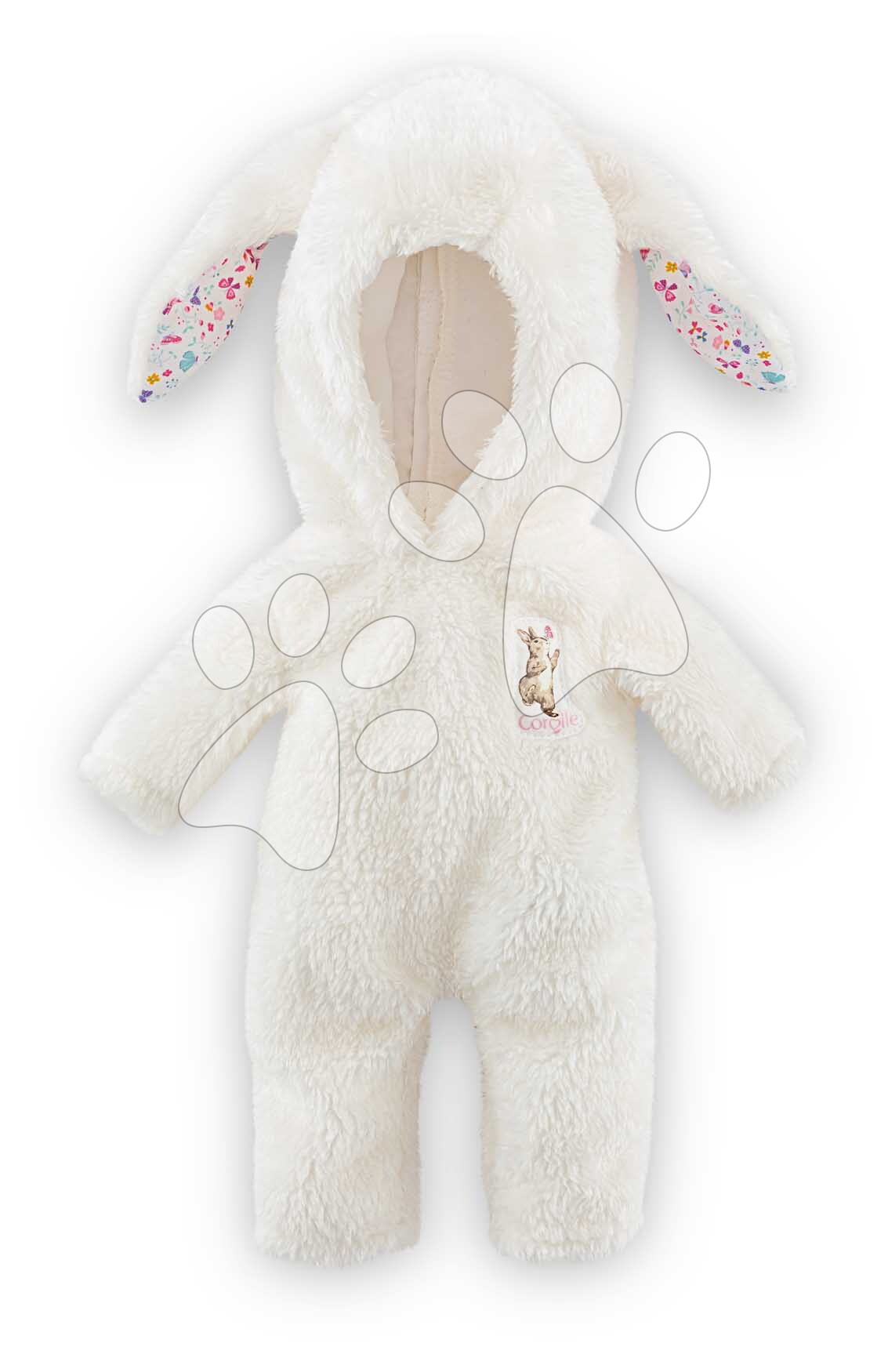 Overál otthonra Bunny Plush Onesie Ma Corolle fehér fülekkel 36 cm játékbabára