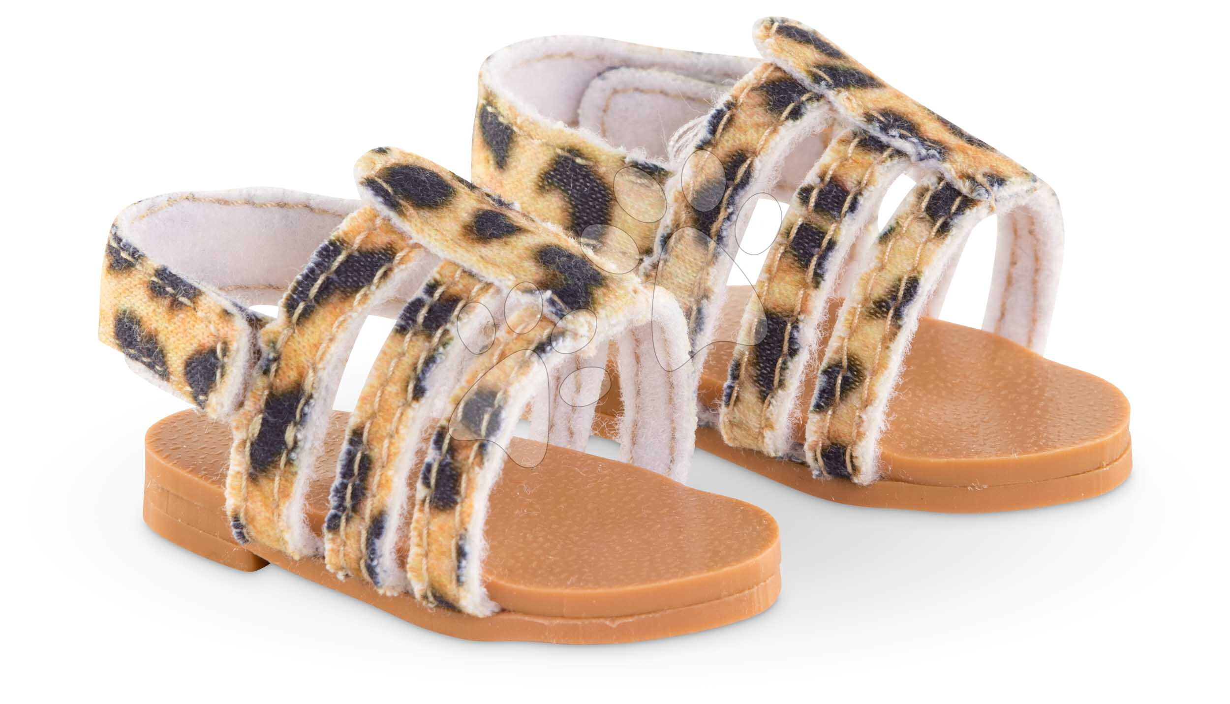 Szandál játékbabának Sandals Leopard Ma Corolle leopárdmintával 36 cm játékbabának