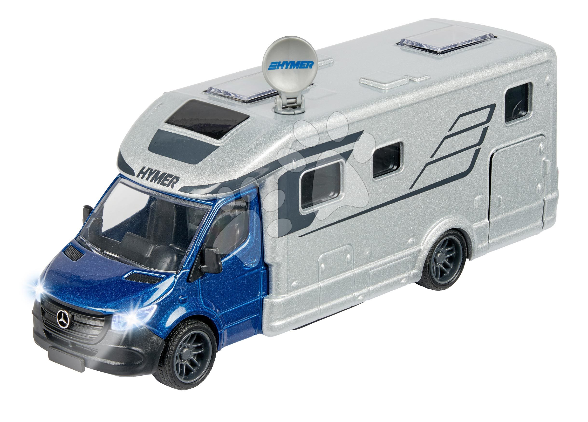 Autíčko karavan Hymer B-Class Majorette se zvukem a světlem délka 19 cm