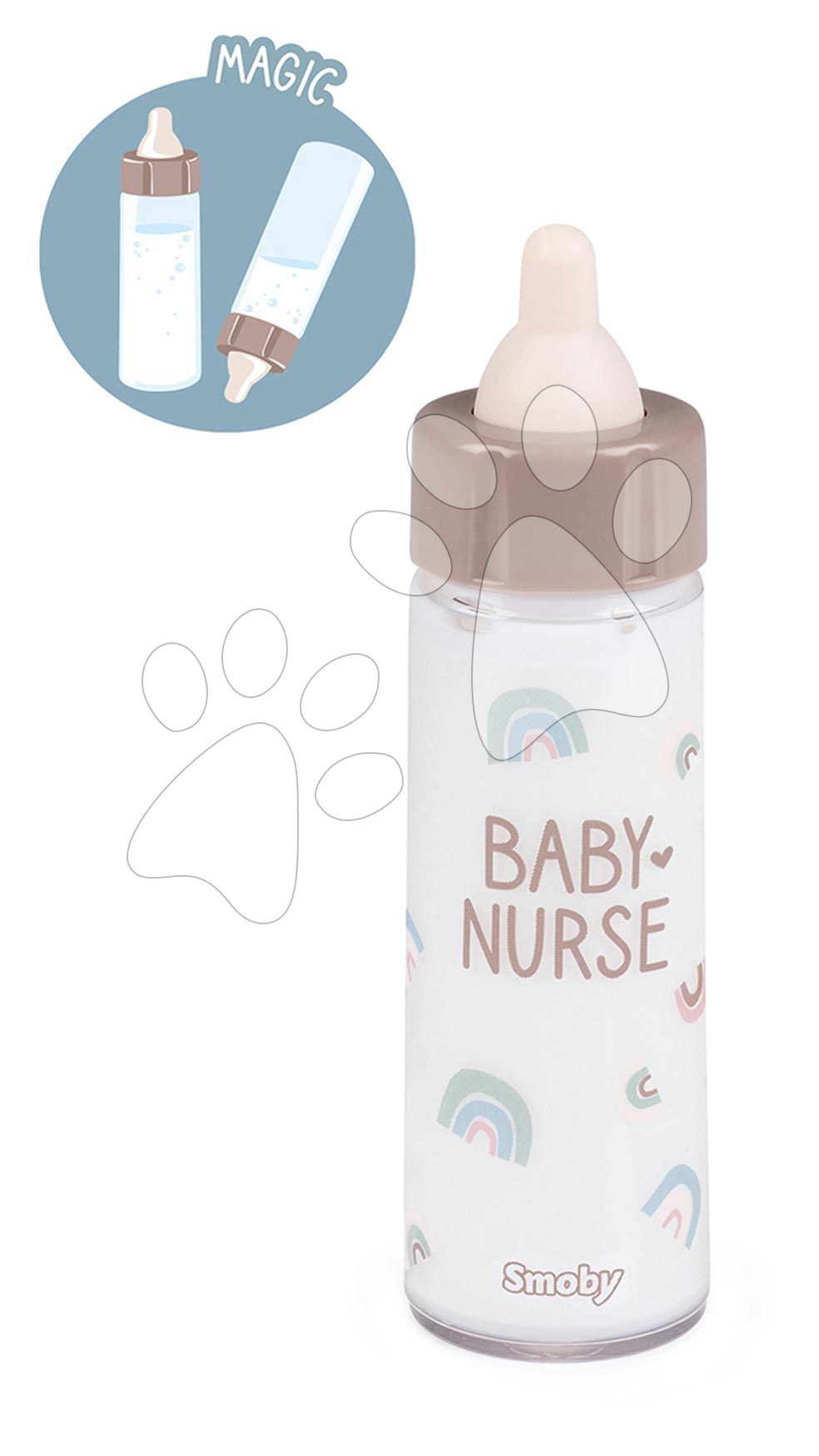 Fľaška Natur D\'Amour Magic Bottle Baby Nurse Smoby s ubúdajúcim mliekom od 12 mes