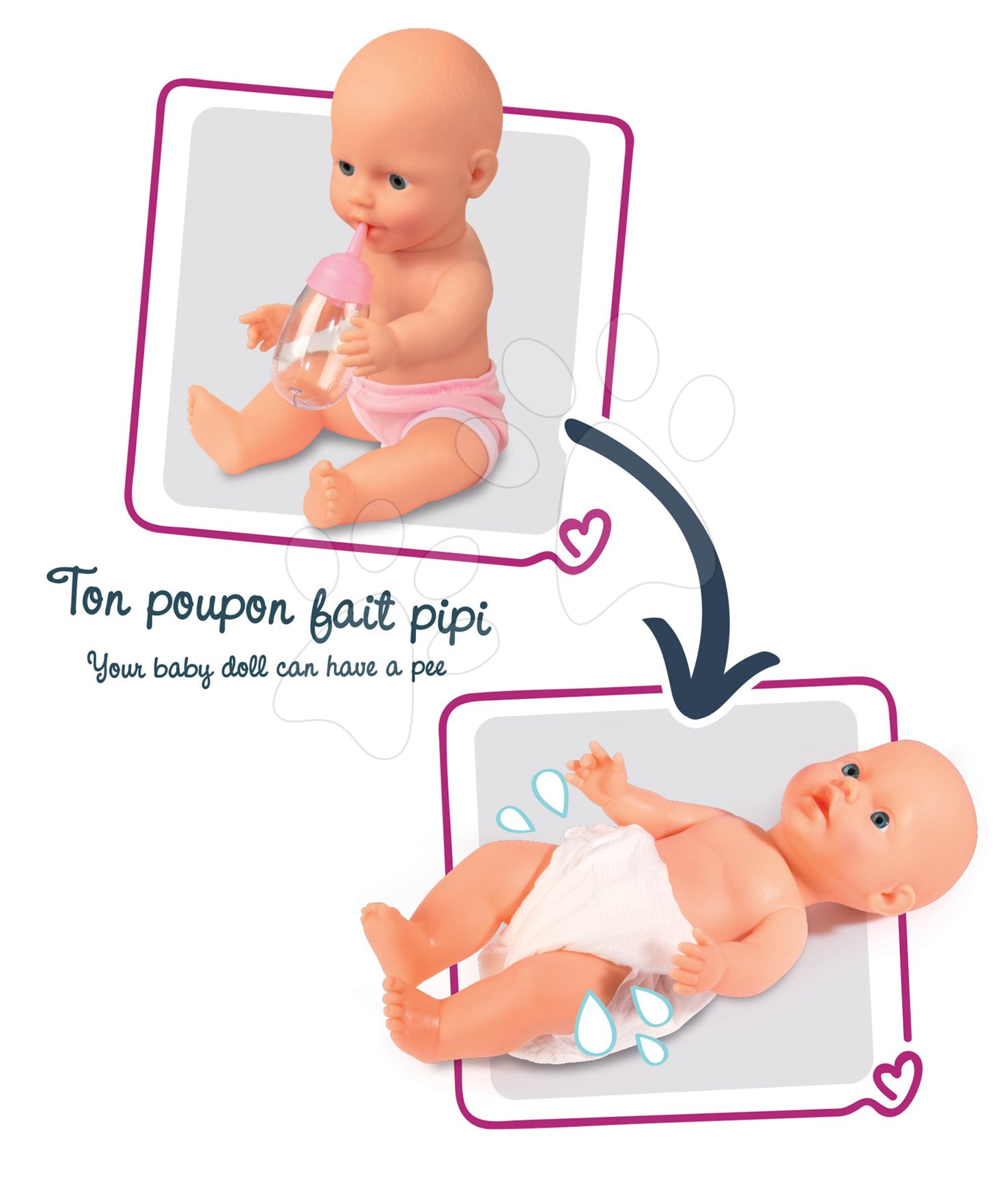 SMOBY - Nursery Electronique Baby Nurse - Poupon 30cm - 22