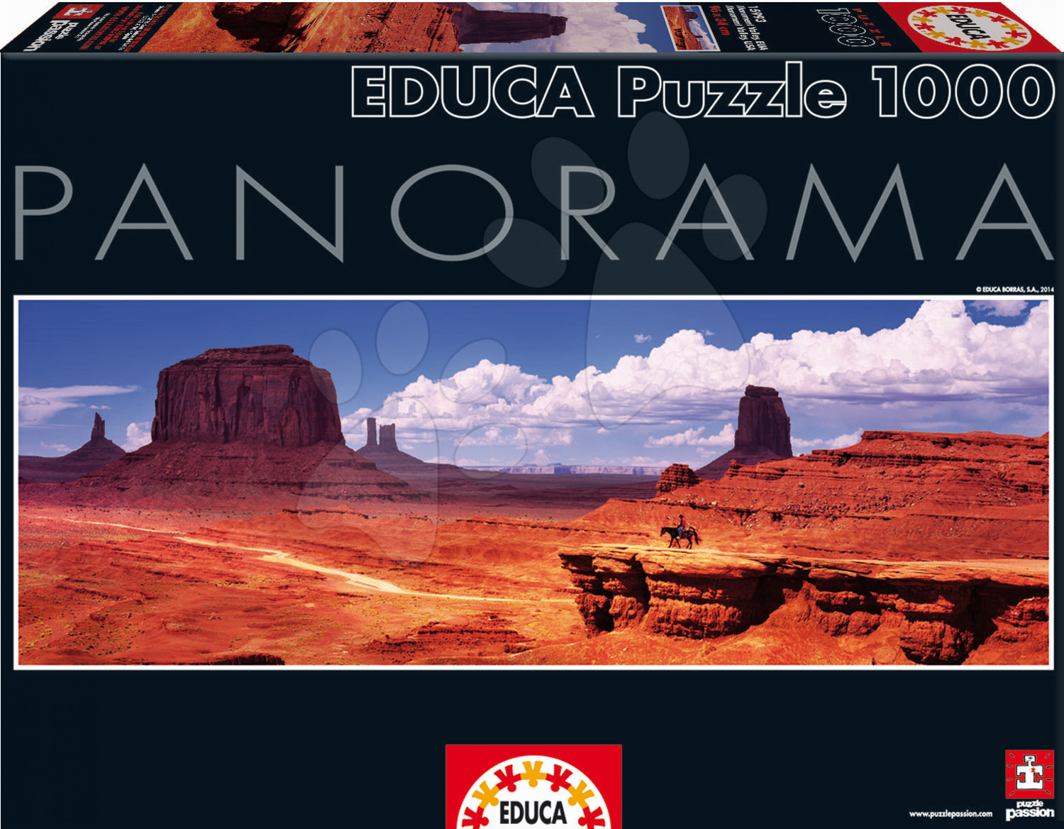 Panorama puzzle - Puzzle Panorama Monument Valley USA Educa 1000 dielov od 12 rokov