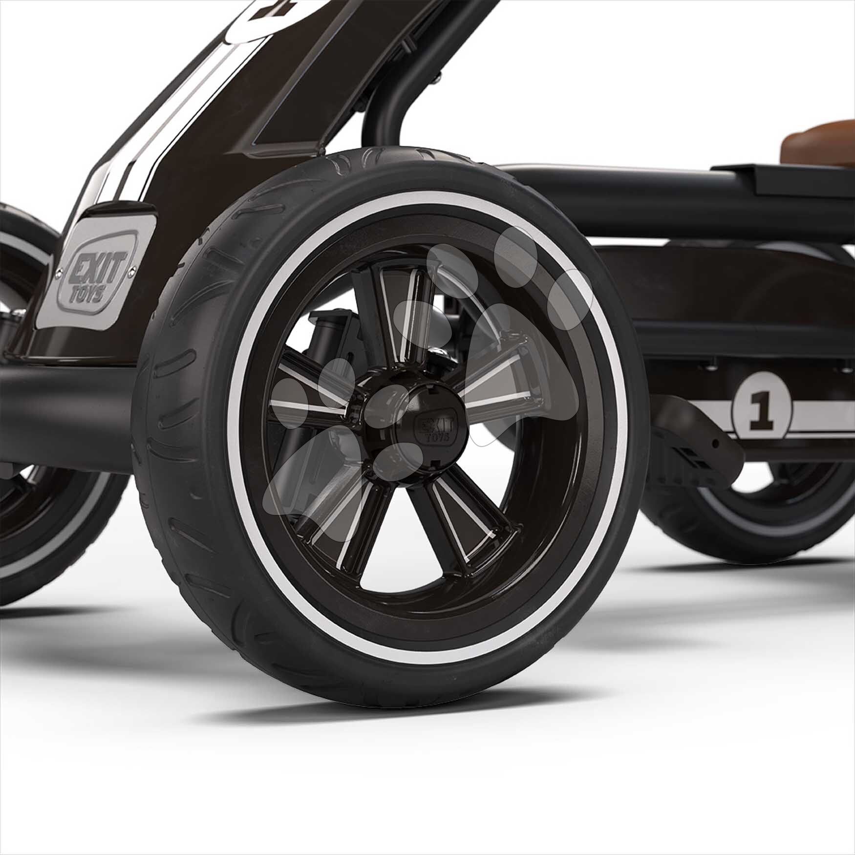 Go-Kart De Pedales EXIT Foxy – Negro Espresso Para Niños De 2 A 5 Años Con Neumáticos EVA Y Asiento Ajustable