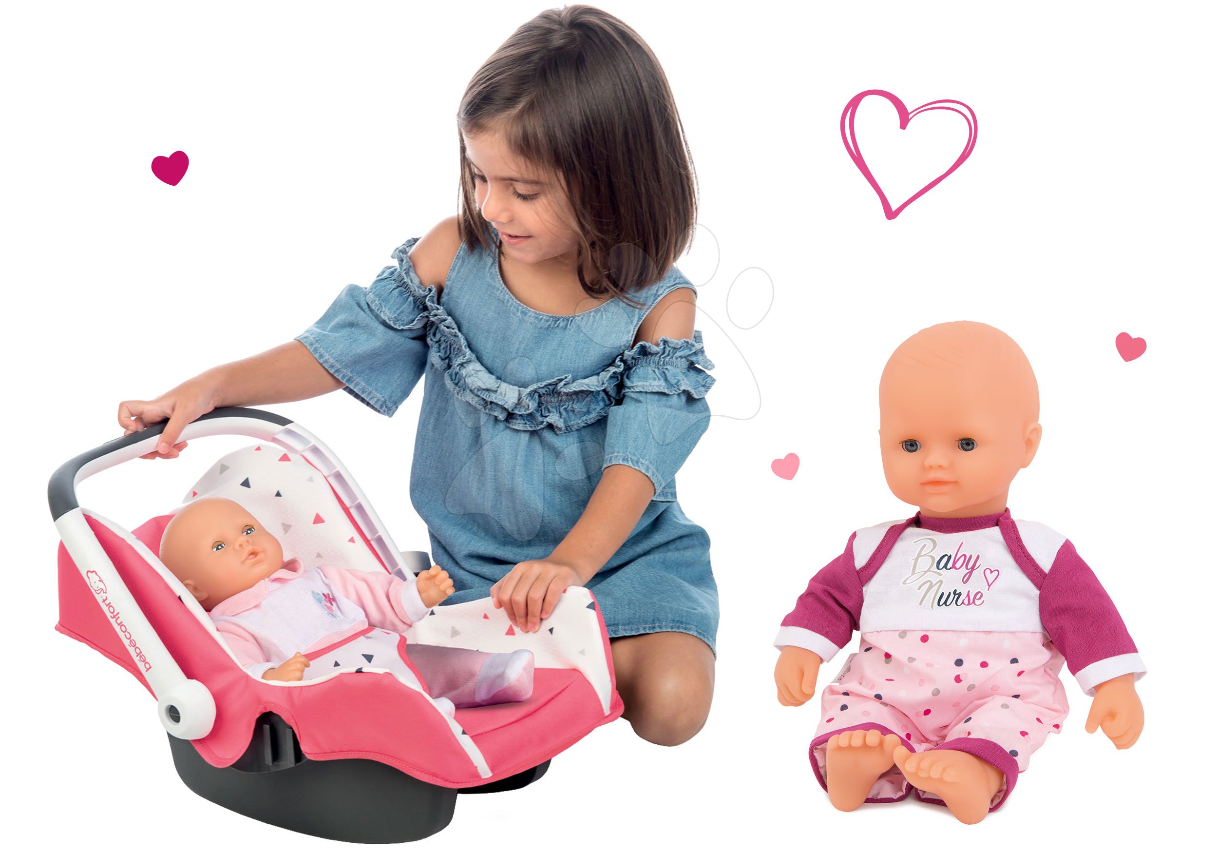 Set autosedačka Trio Pastel Maxi Cosi&Quinny Smoby a bábika Violette Baby Nurse