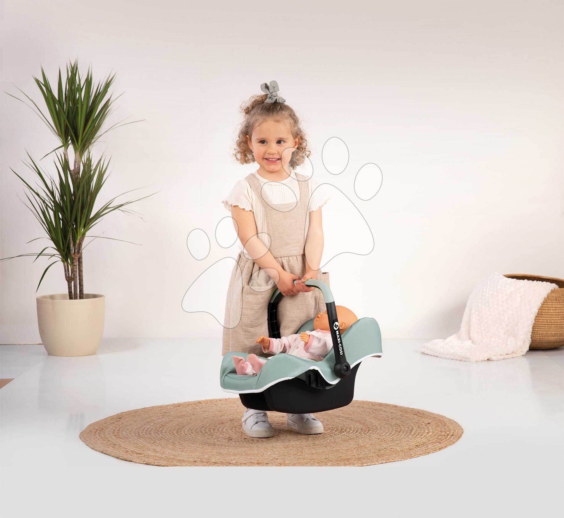 Siège Auto De Poupée Avec Pare-soleil Et Ceinture - Pour Poupons Jusqu’à 46 Cm, Compatible Poussette