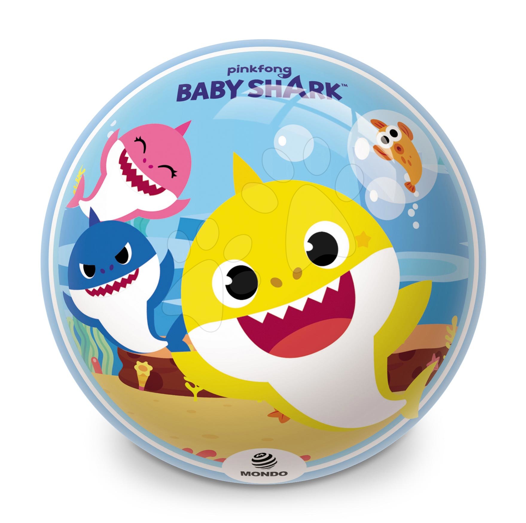 Rozprávkové lopty - Rozprávková lopta BioBall Baby Shark Mondo 23 cm