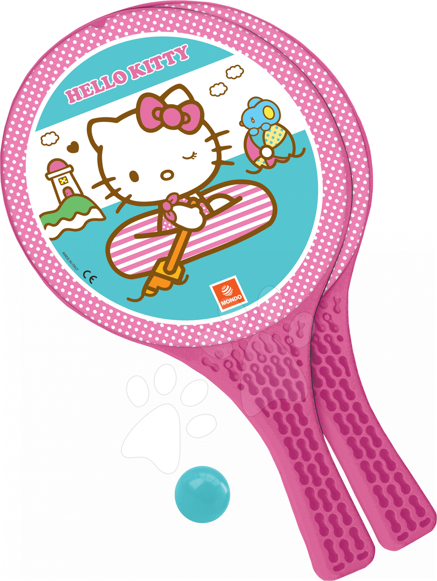 Tenis - Plážový tenis set Hello Kitty Mondo s 2 raketami a loptičkou