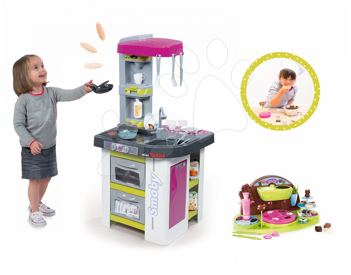 Smoby kuchynka Tefal Studio a sada na výrobu čokoládových bonbónov 311027-8