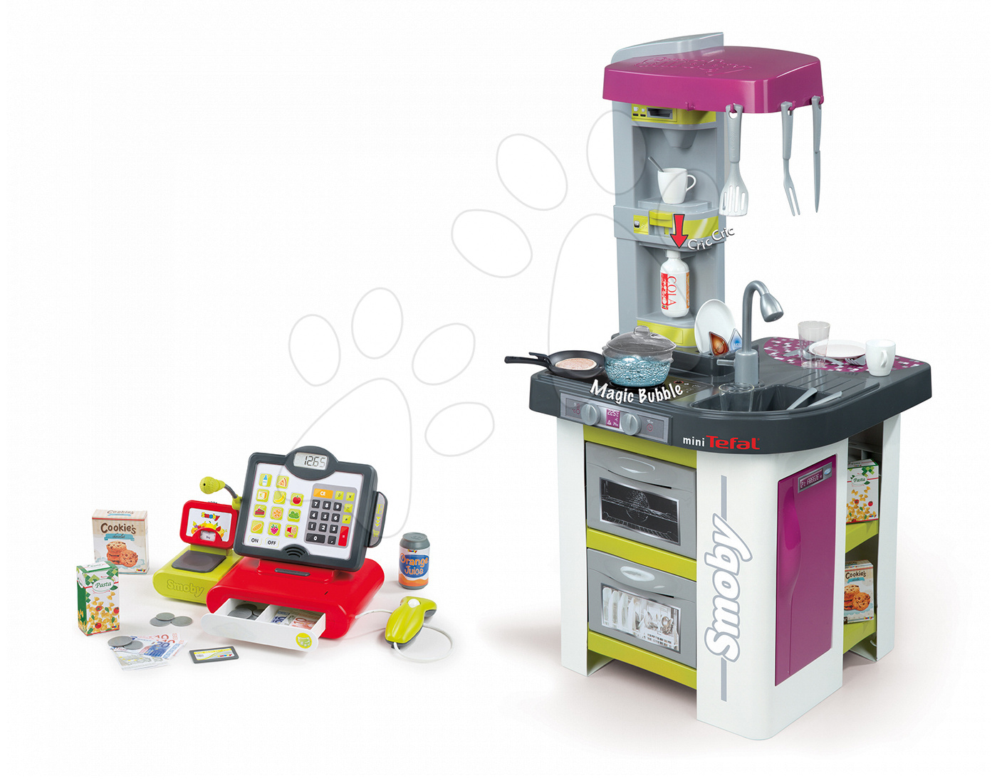 Smoby kuchynka Tefal Studio a elektronická pokladňa 311027-7
