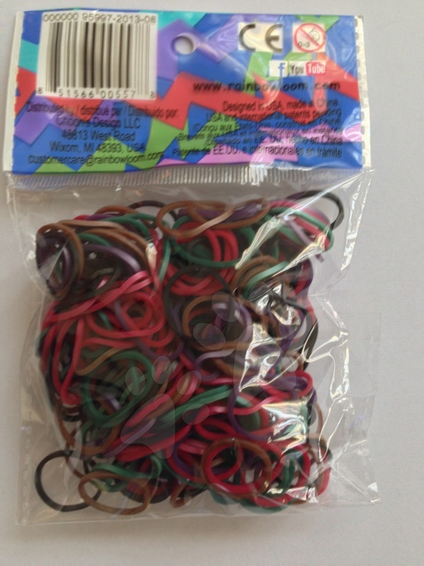 Rainbow Loom eredeti gumik gyerekeknek halloween mix 300 darab 05578