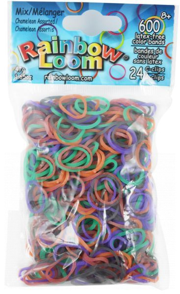 Rainbow Loom eredeti gumik gyerekeknek kaméleon mix 20813