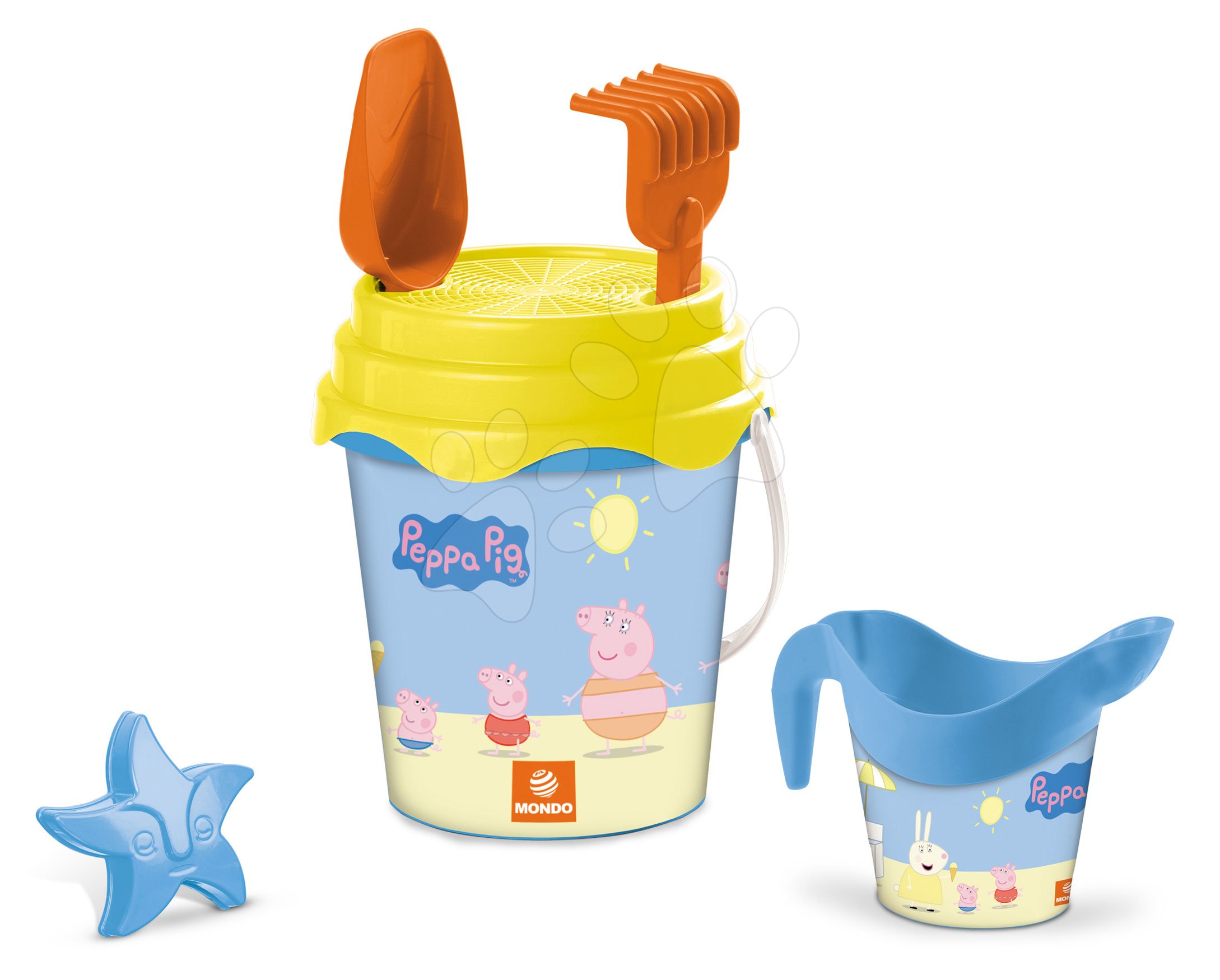 Vedro set s krhlou Peppa Pig Mondo 6 dielov (výška 17 cm) od 18 mes