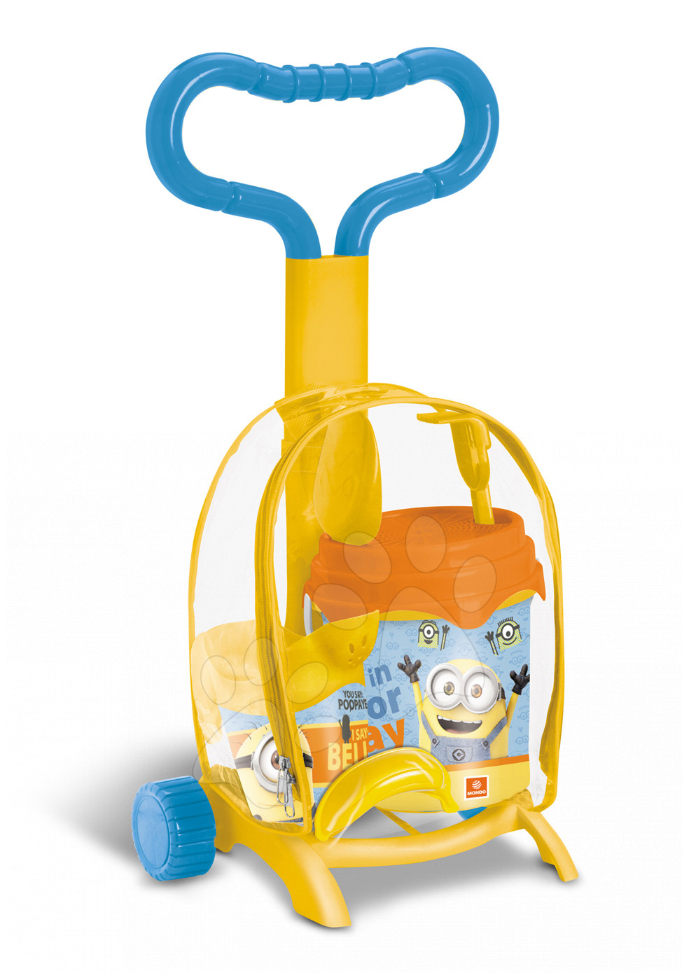 Mondo detský vozík s vedierkom Minion Made 28146 žlto-oranžový