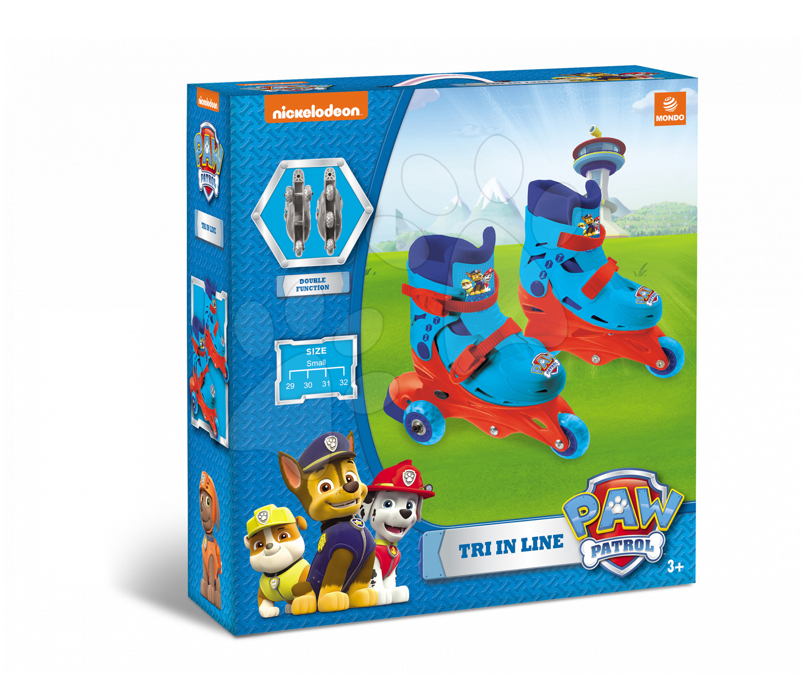 Nickelodeon Paw Patrol 3-Rad-Kinder-Roller Mädchen rosa/hellblau