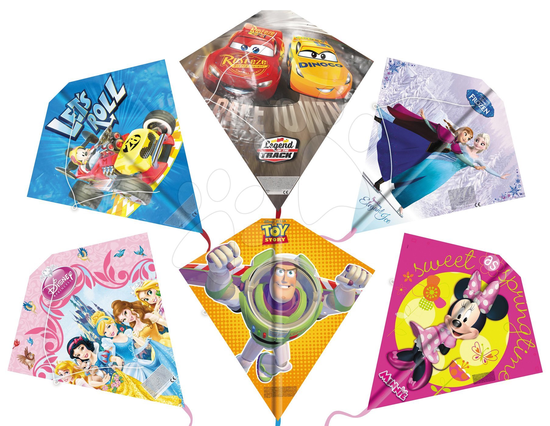 Športové hry pre najmenších - Šarkan Disney Mondo Minnie, Frozen, Princess, Toy Story, Cars, Mickey