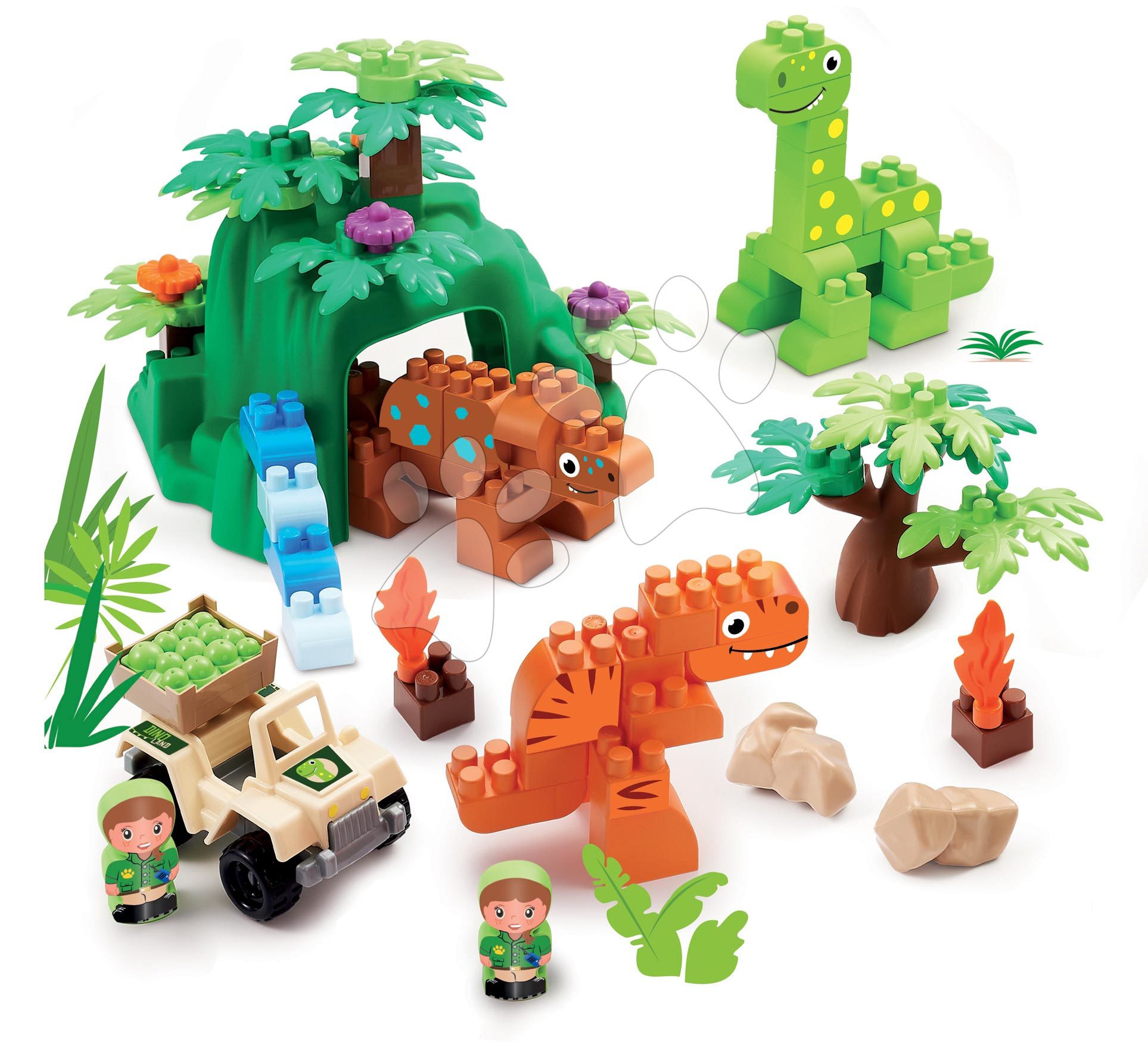 Gioco di costruzione con dinosauri Abrick Dinoland Écoiffier