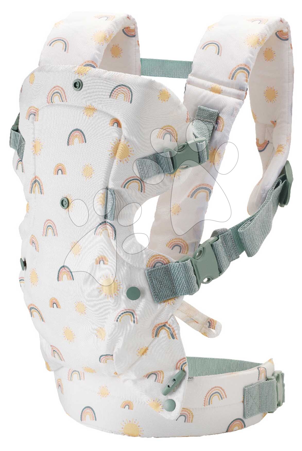 Nosič pre dieťa Flip 4v1 Convertible Carrier Rainbow Infantino 4 spôsoby nosenia so vzorom dúhy od 3,6-14,5 kg od 0 mes