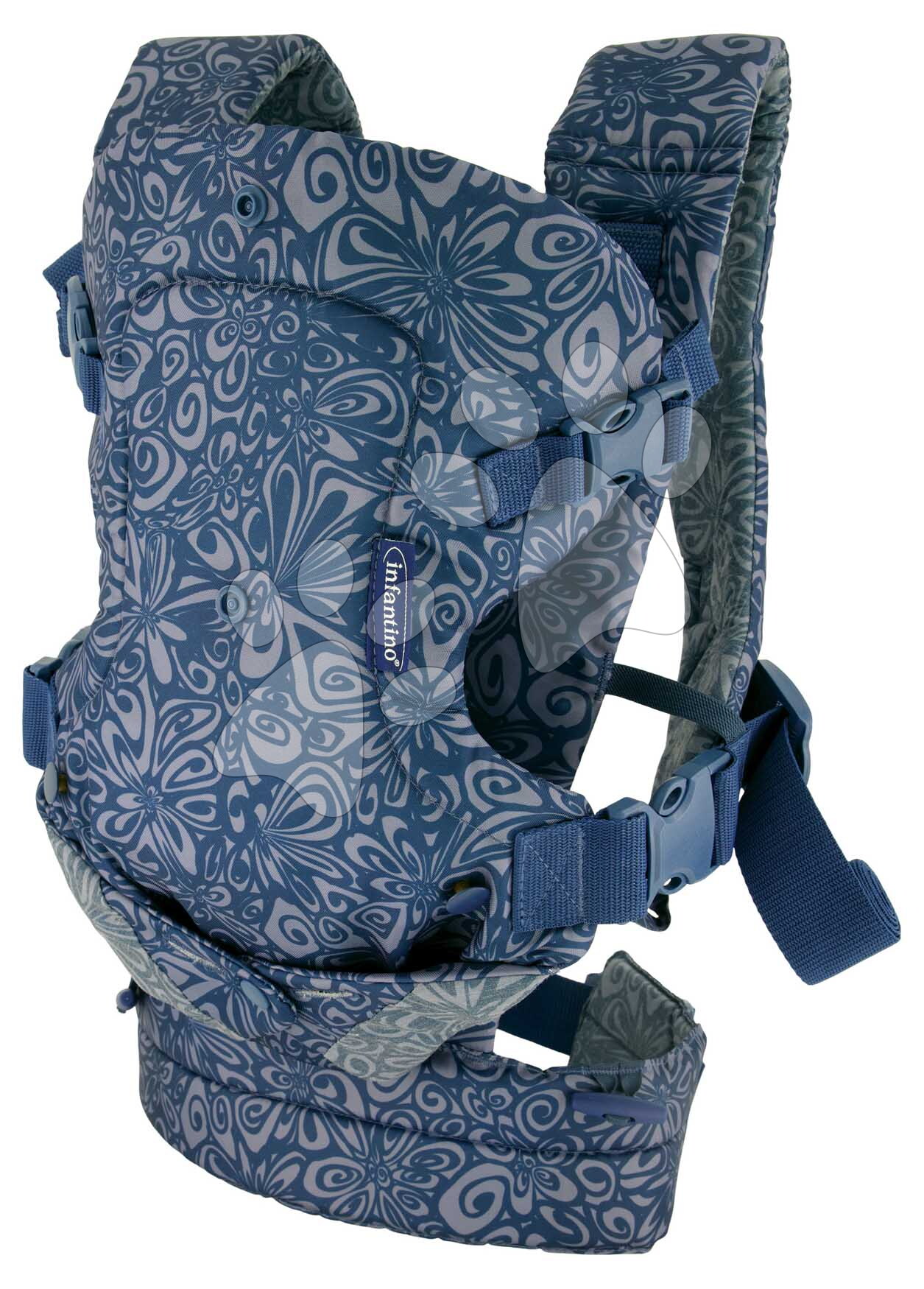 Nosič pre dieťa Flip 4v1 Convertible Carrier Navy Infantino 4 spôsoby nosenia modrý od 3,6-14,5 kg od 0 mes