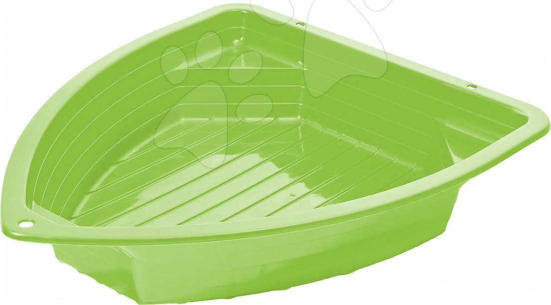 Pieskoviská pre deti - Pieskovisko Loďka Starplast s lavičkami objem 130 litrov zelenožlté od 24 mes