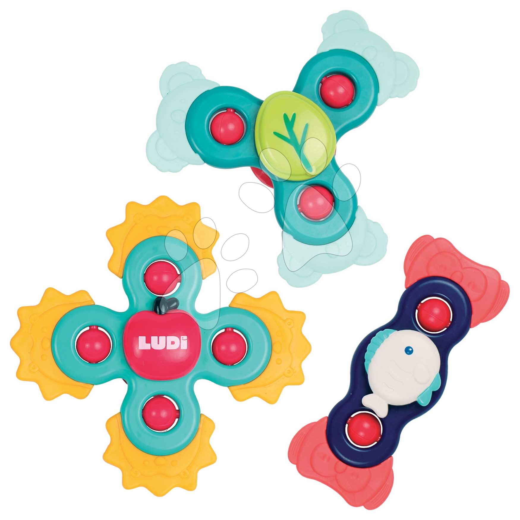 Fidget spinner szett kisbabáknak Baby Spinners Ludi 3 drb 10 hó-tól