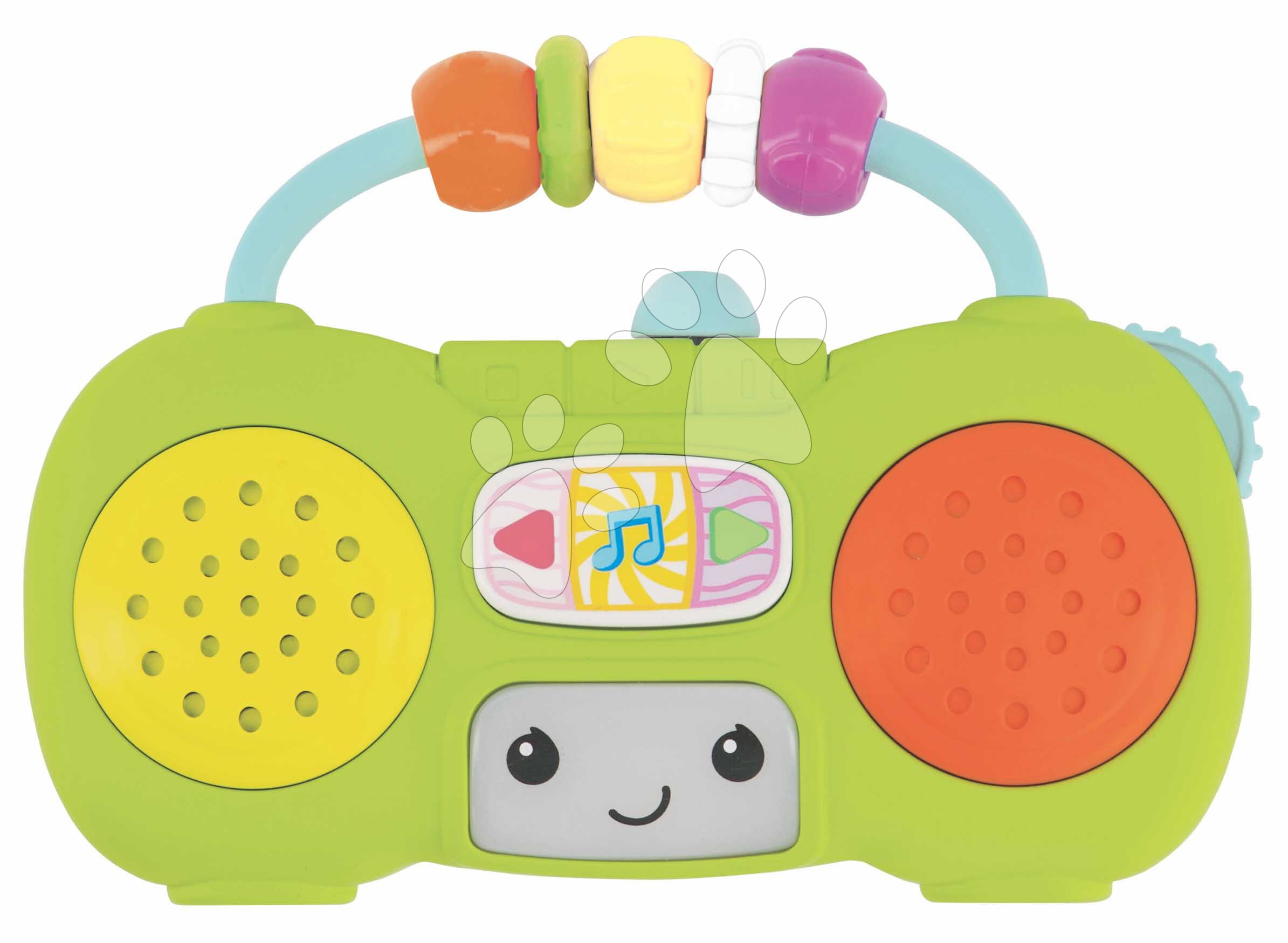 Hudobné mini rádio Music & Light Pretend Mini Boombox Infantino 5 melódií a blikajúce svetielko od 6 mes