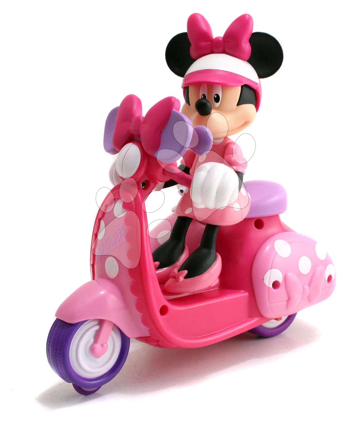 Motorka s prívesom na diaľkové ovládanie IRC Minnie Scooter Jada ružová dĺžka 19 cm