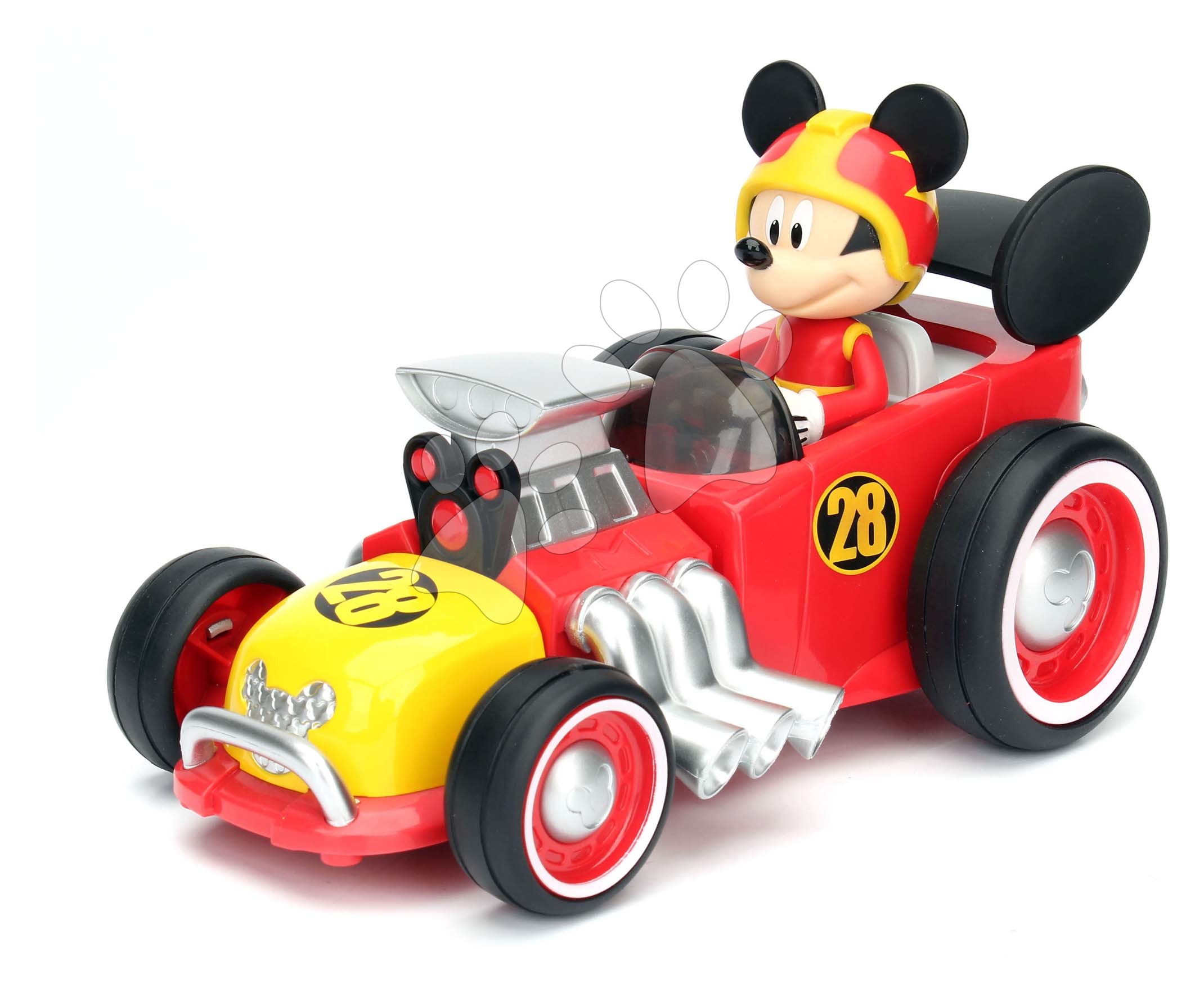 Távirányítós kisautó IRC Mickey Roadster Racer Jada piros hossza 19 cm