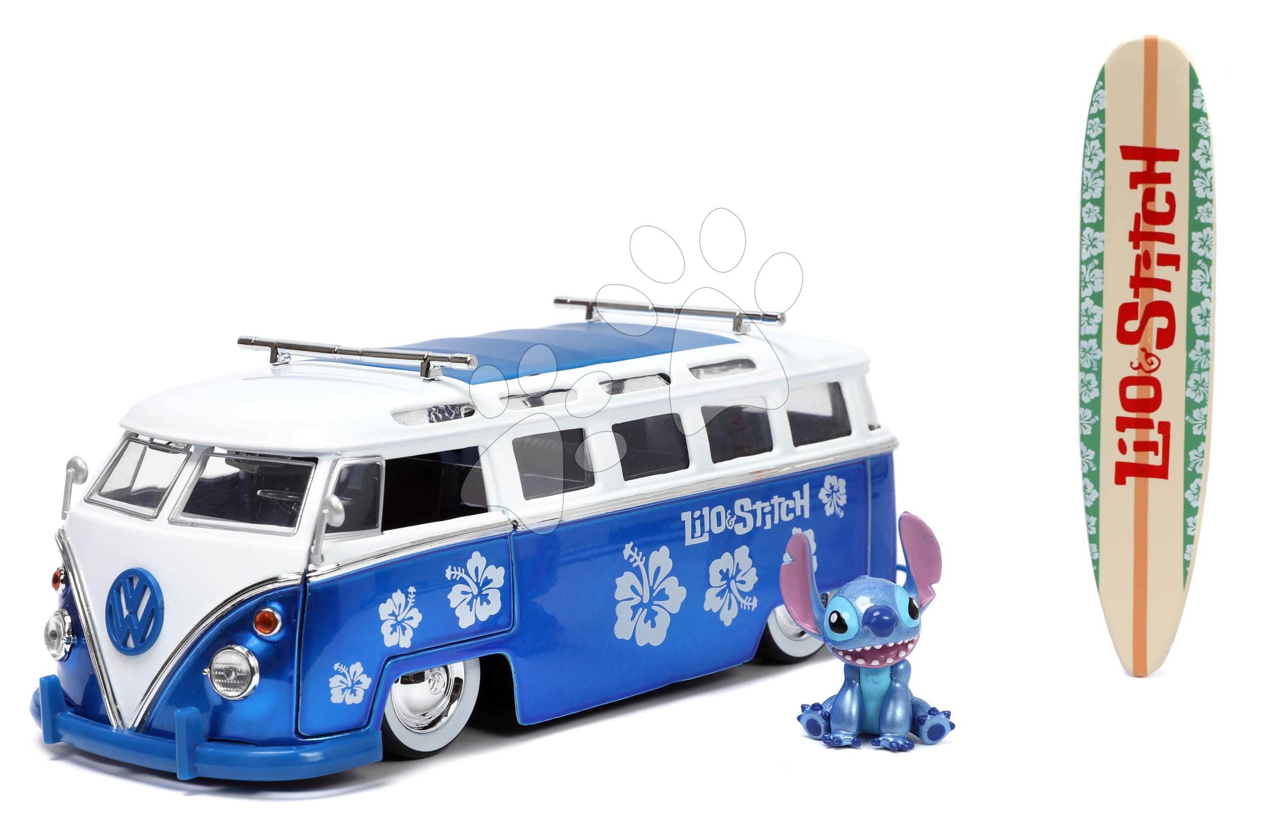Autíčko s figurkou Disney Lilo & Stitch Van Jada kovové délka 15,9 cm 1:24