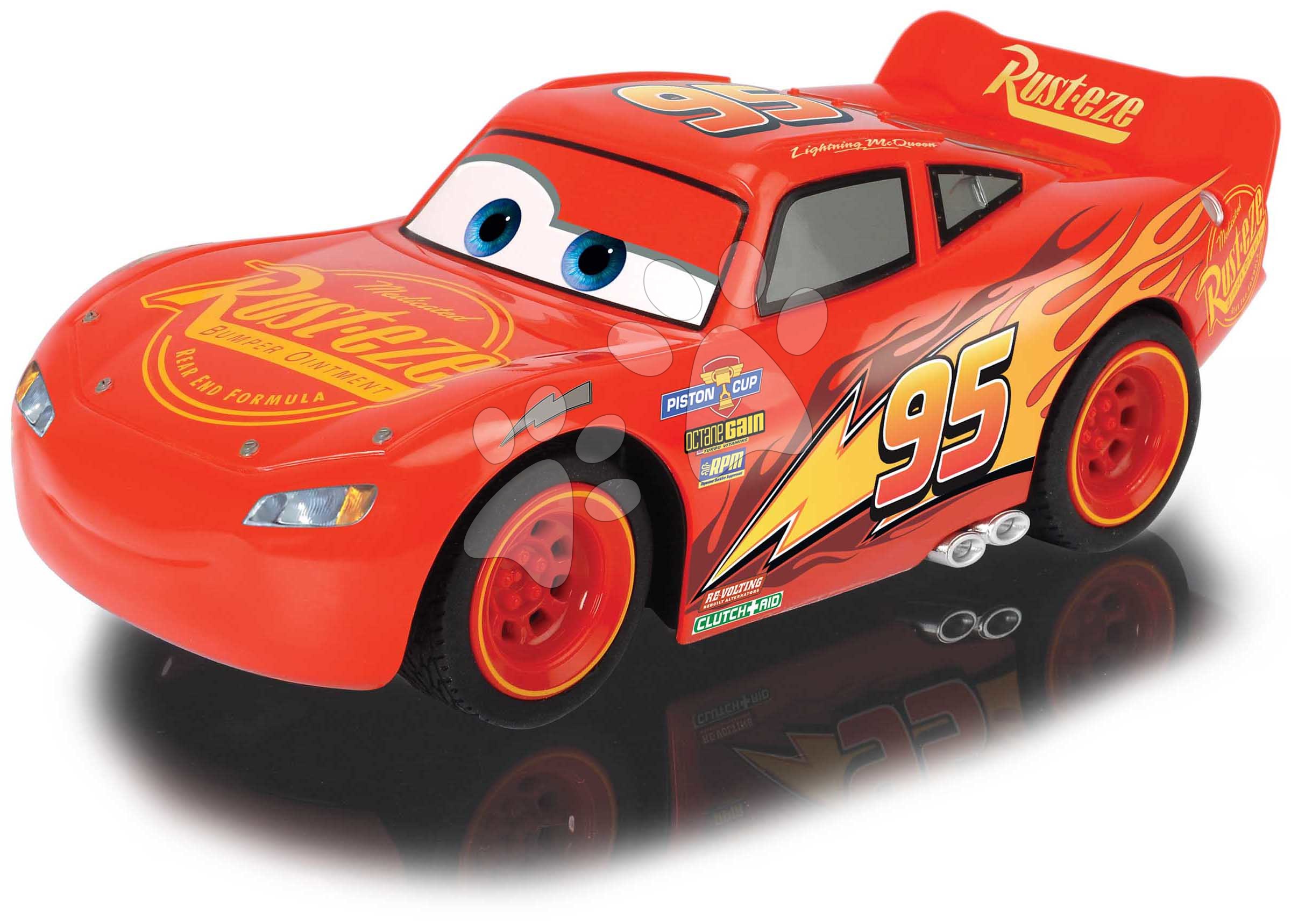 Távirányítós autó Cars 3 Lightning McQueen Jada piros 14 cm hosszú