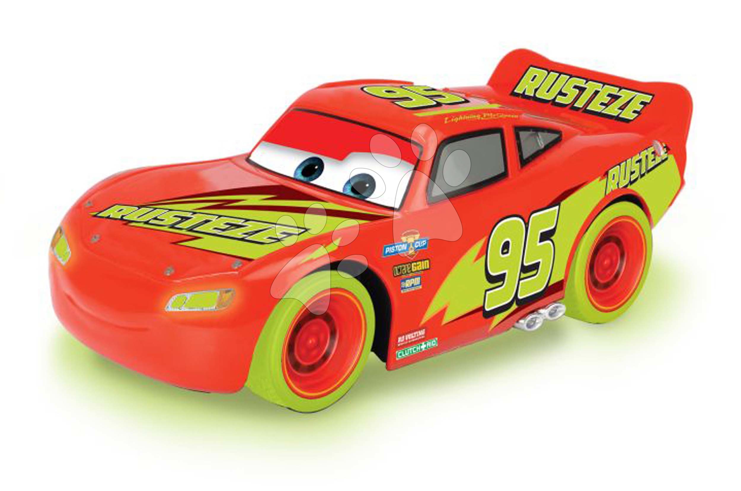 Távirányítós kisautó RC Cars Villám McQueen Turbo Glow Racers Jada hossza 17 cm 1:24 4 évtől