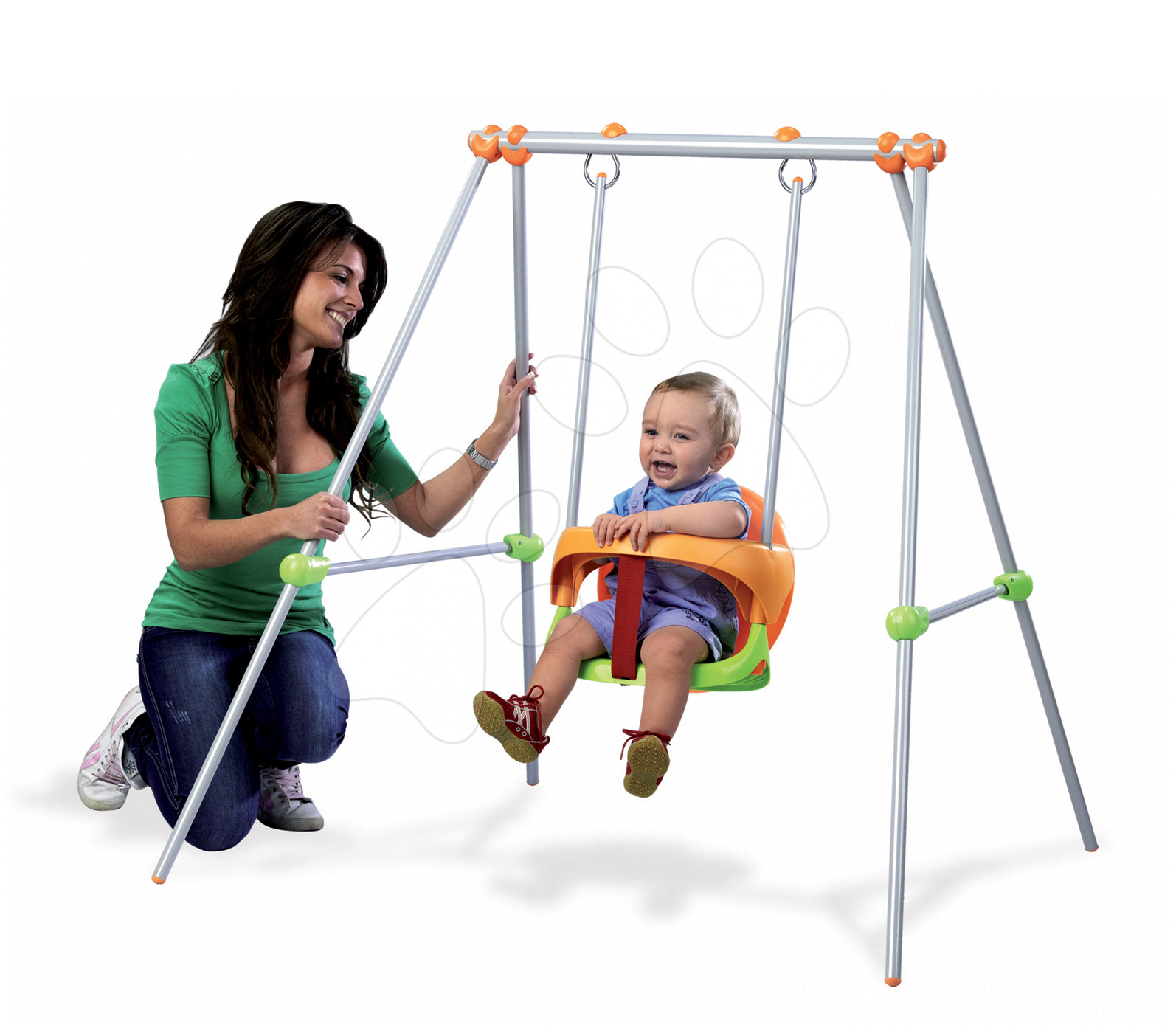 Legăne pentru copii - Leagăn Portique Smoby cu structură metalică 120 cm înalt de la 6 luni