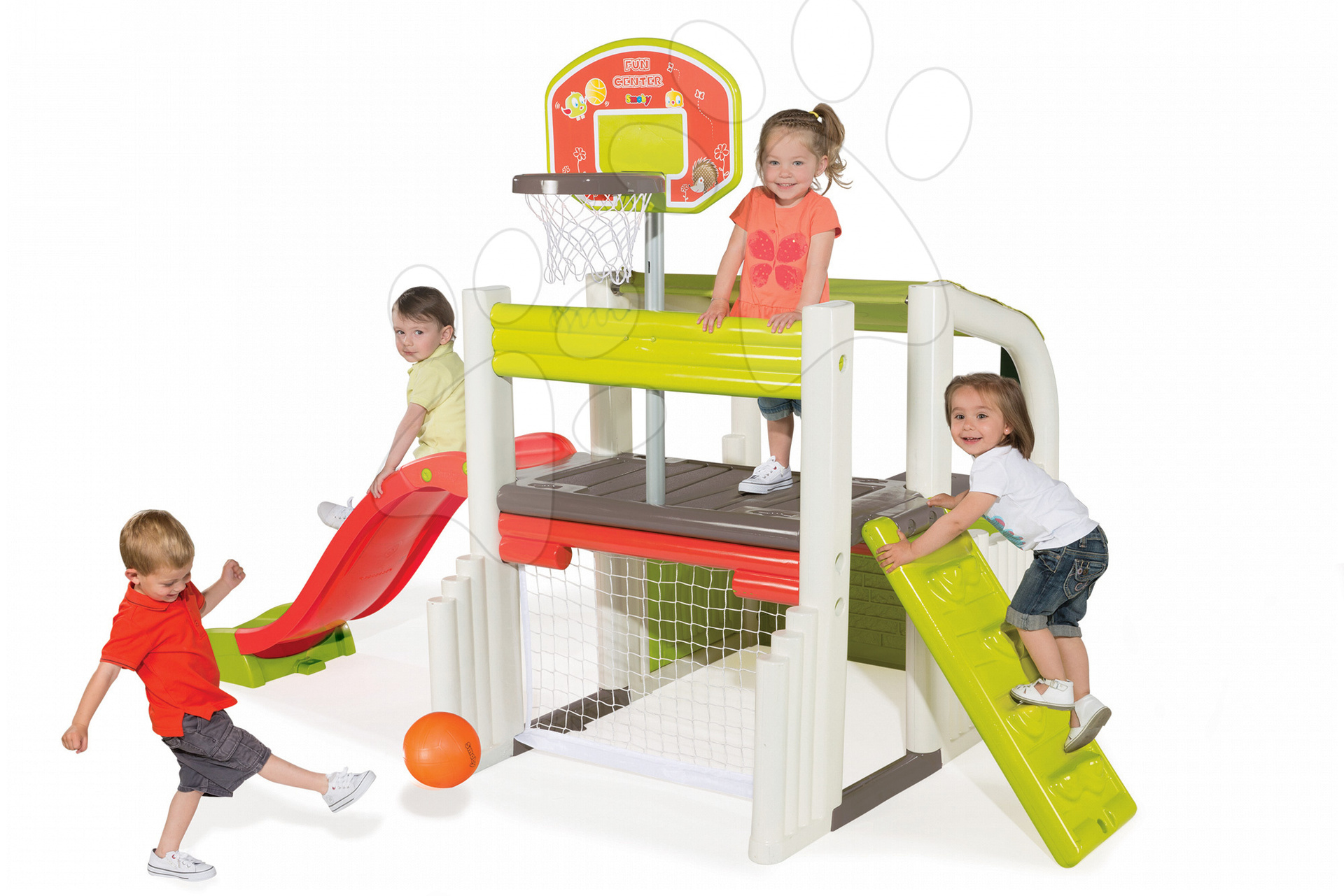 E-shop Smoby hracie centrum pre deti Fun Center 310059 zeleno-červené