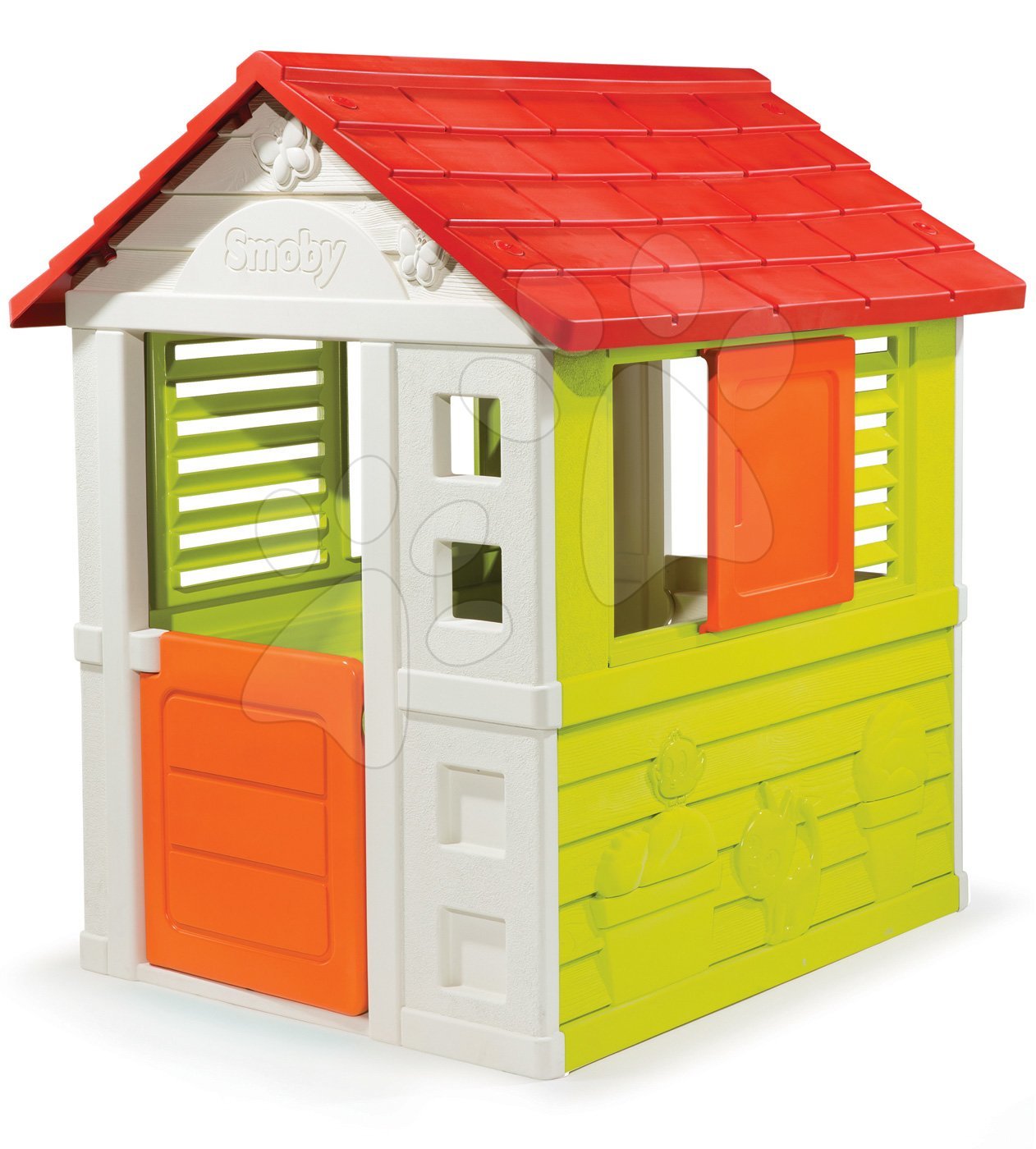 Kućice za djecu - Kućica Nature Smoby s UV filtrom bijelo-zelena od 24 mjeseca